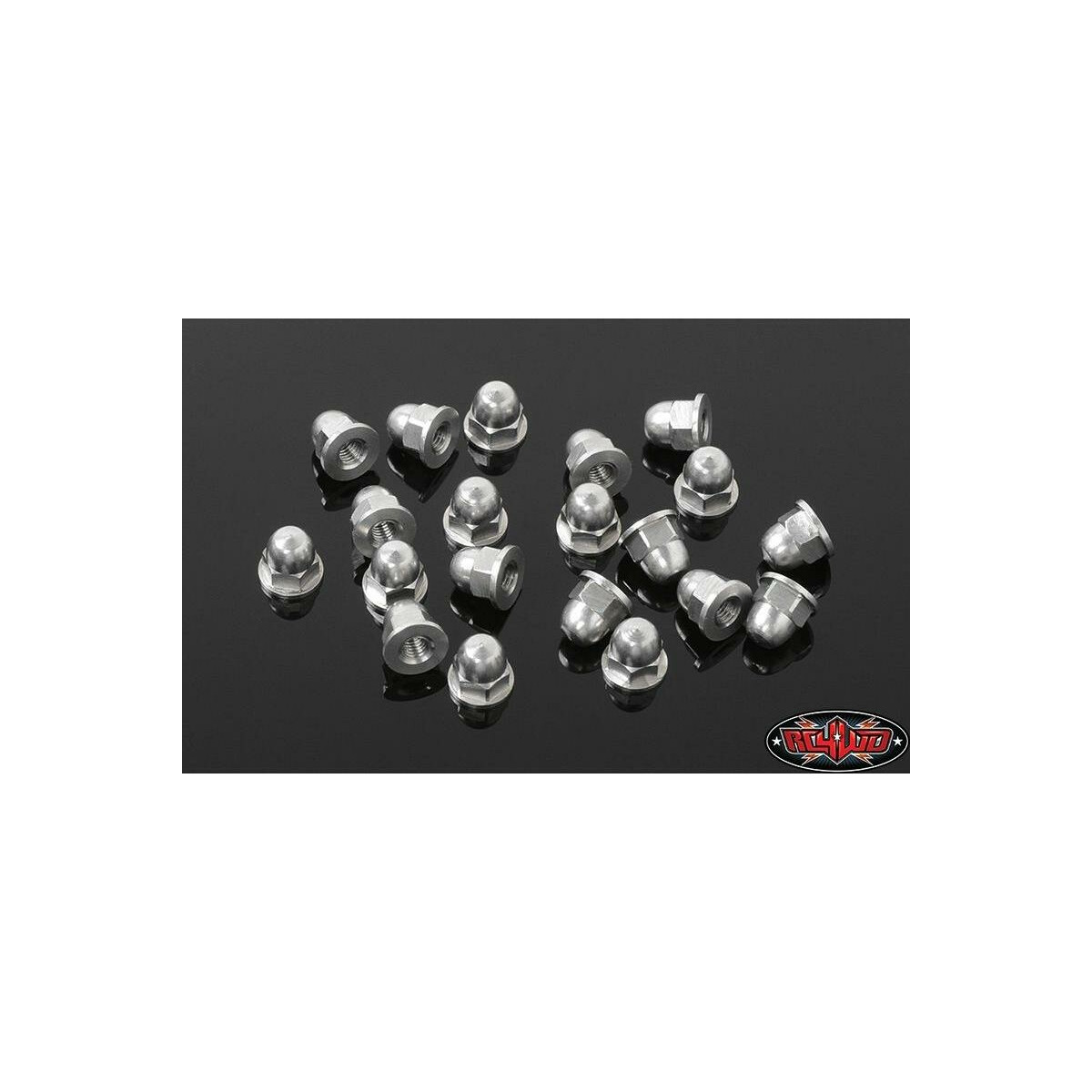 RC4WD RC4ZS1722 M3 Flanged Acorn Nuts (Silver)