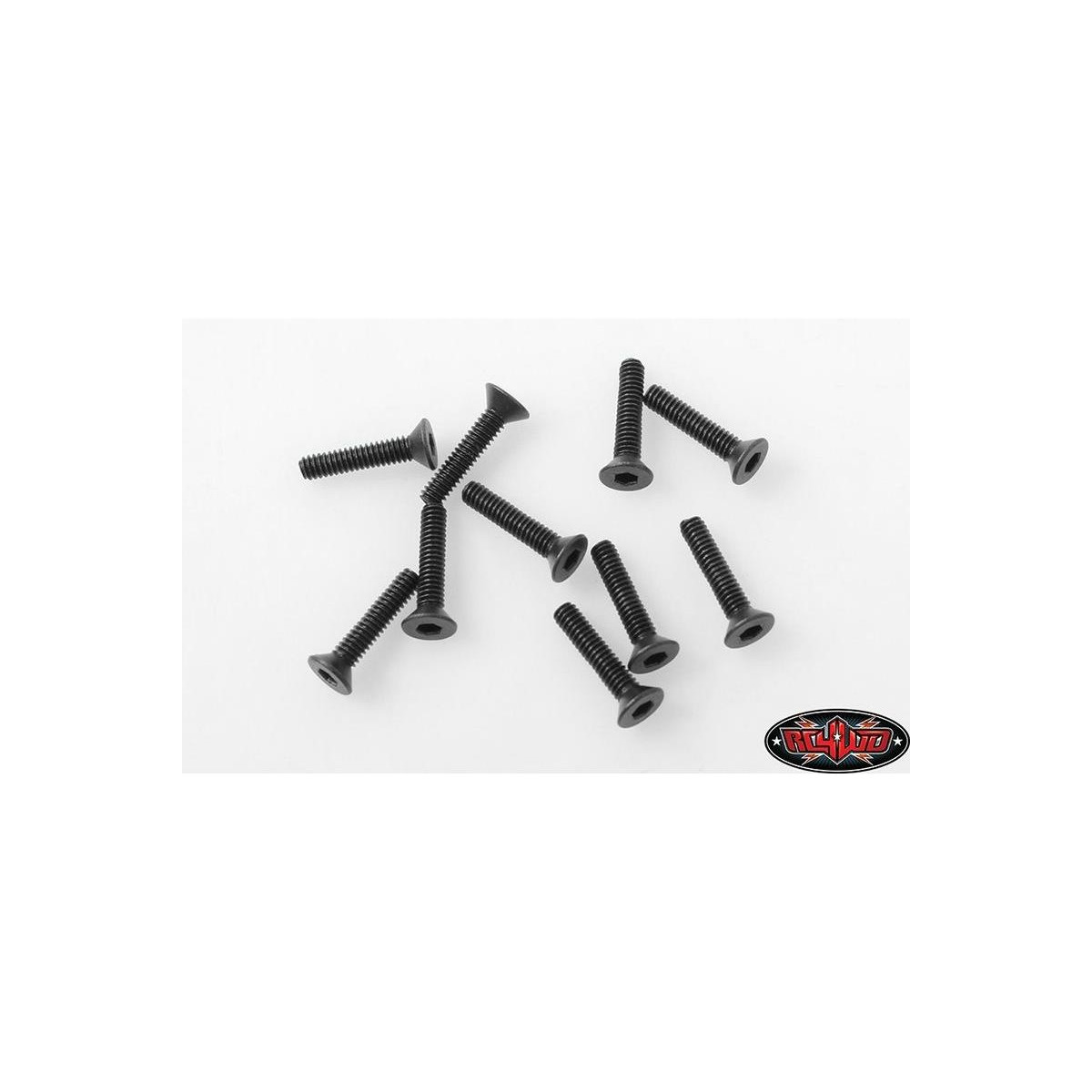 RC4WD RC4ZS1763 Steel Flat Head Socket Cap Screws M2 x...