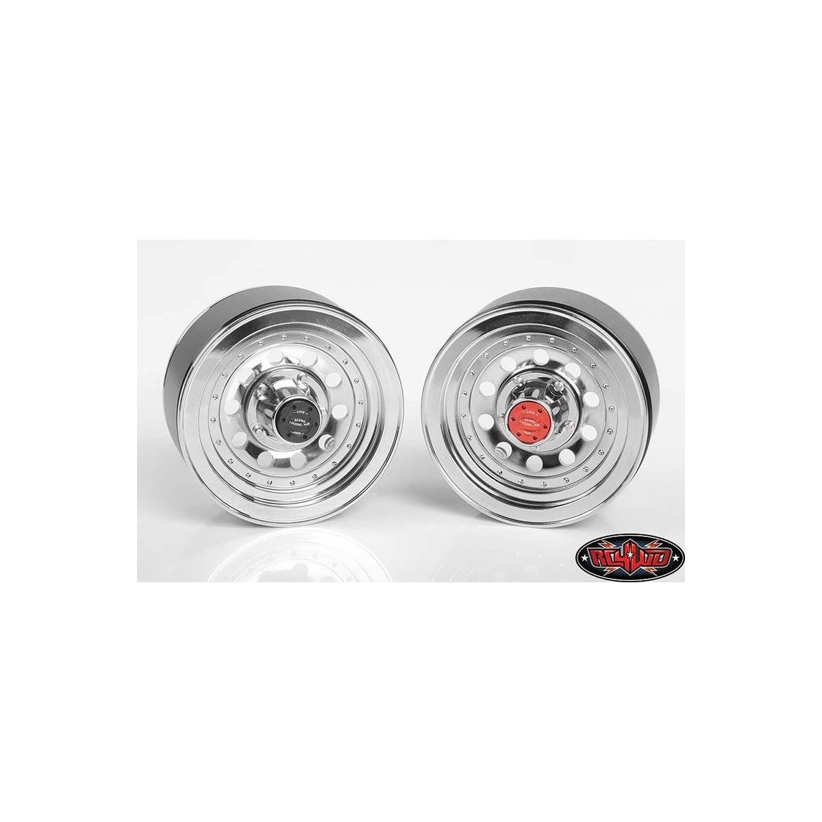 RC4WD RC4ZW0296 Classic 10-Hole Chrome 1.9  Beadlock Wheels