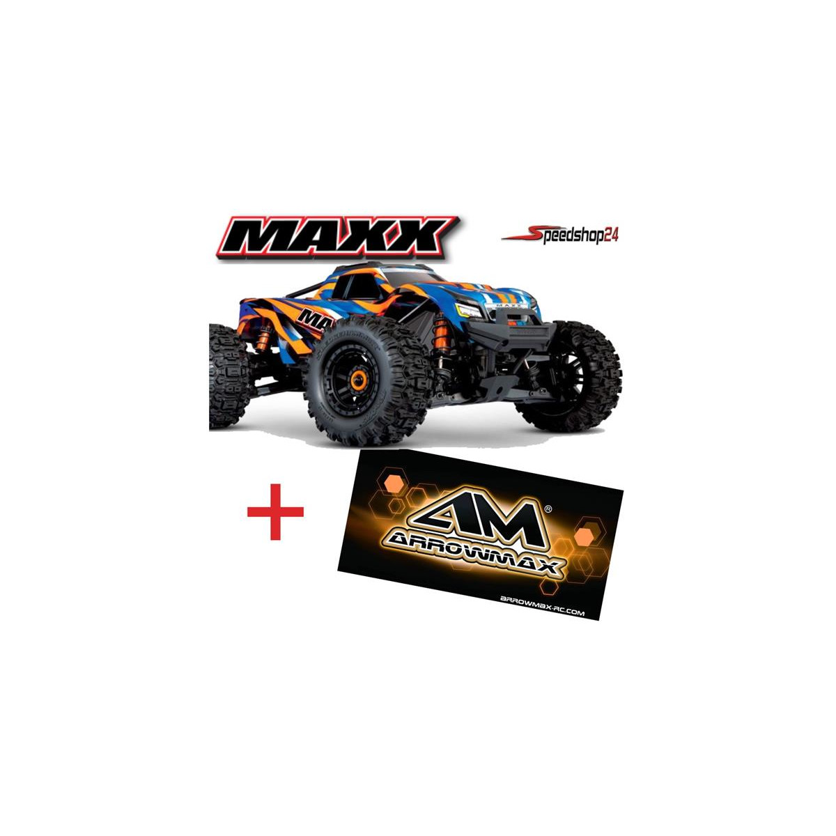 Traxxas MAXX Wide  1:10 RTR TSM SR VXL 4S Regler Orange...