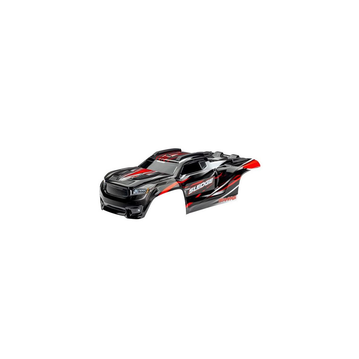 Traxxas TRX9511R Karo SledgeT rot / mit Aufkleberbogen...