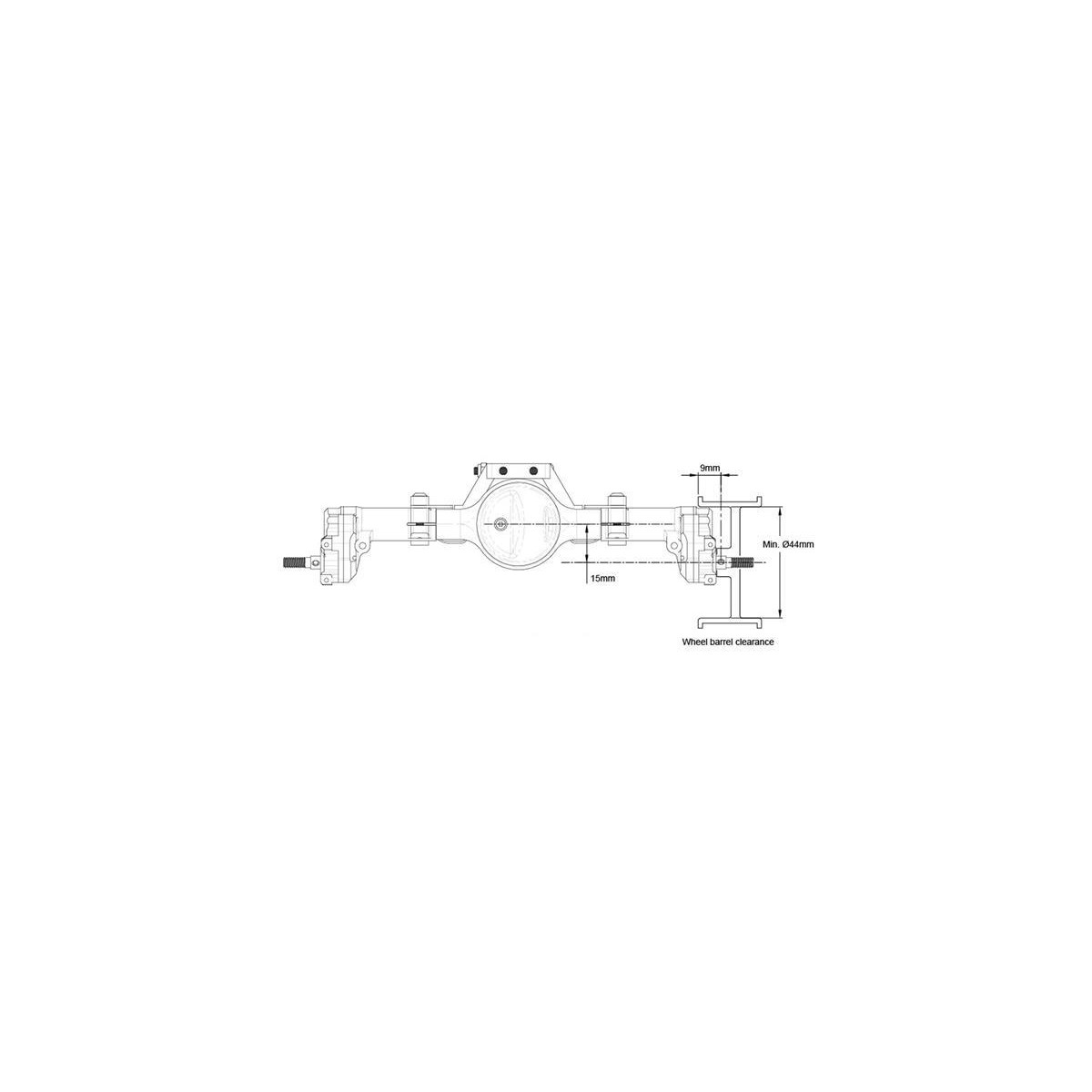 Boom Racing Rear Portal Axle Conversion Kit for BRX70...