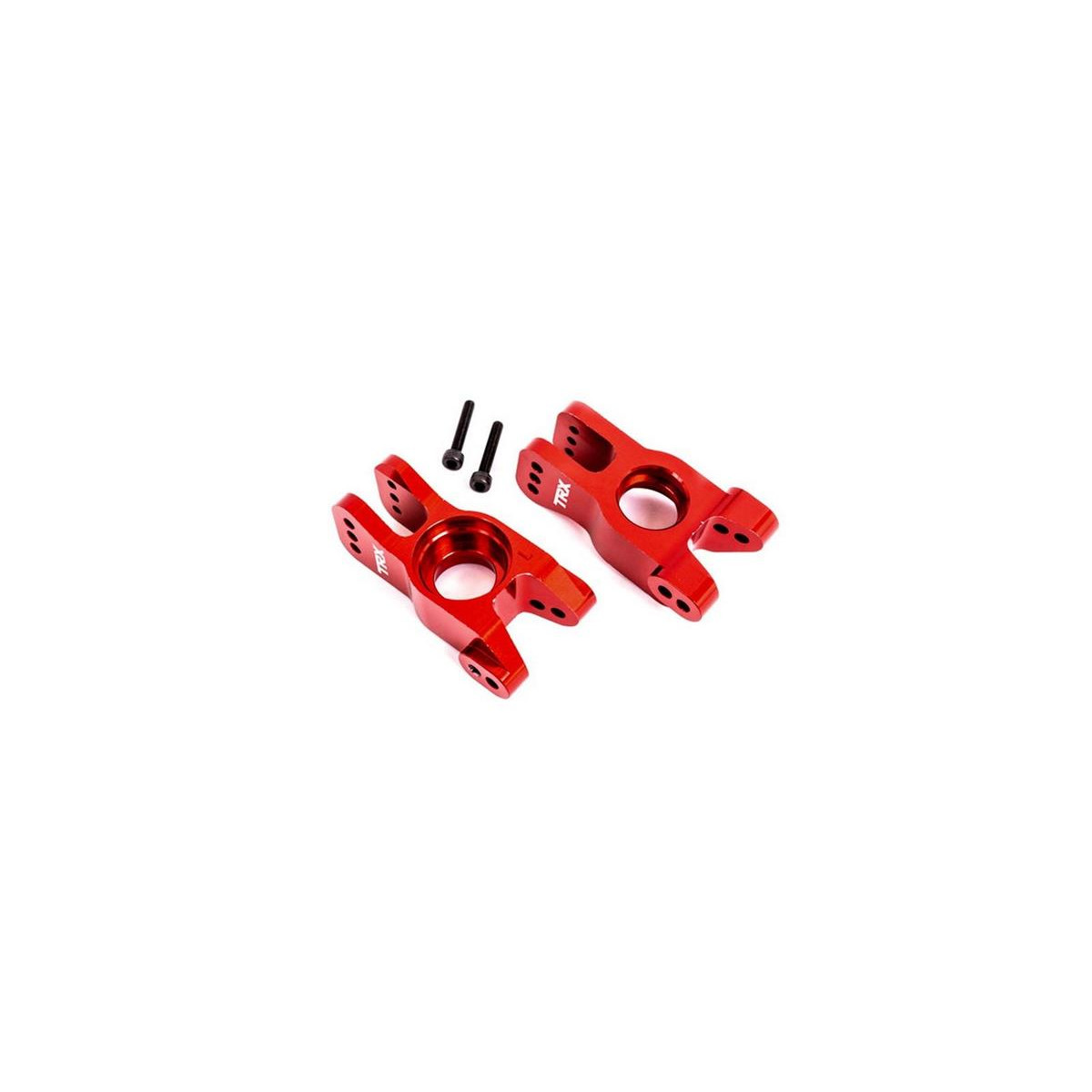 Traxxas TRX9552R Radträger Alu l/r hi rot eloxiert