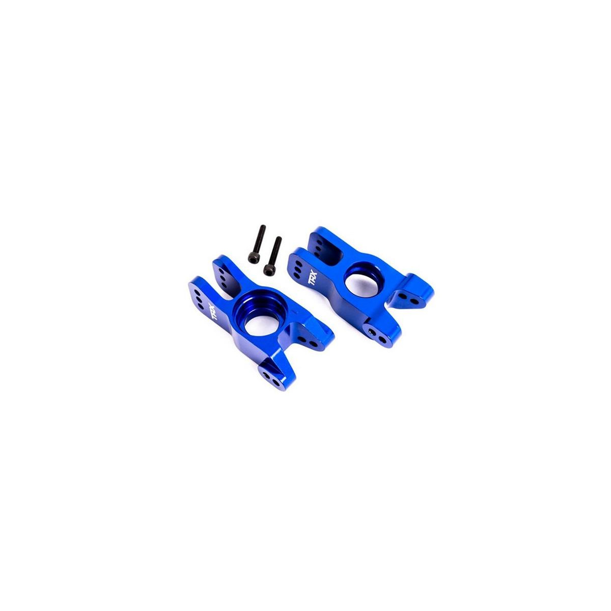 Traxxas TRX9552X Radträger Alu l/r hi blau eloxiert