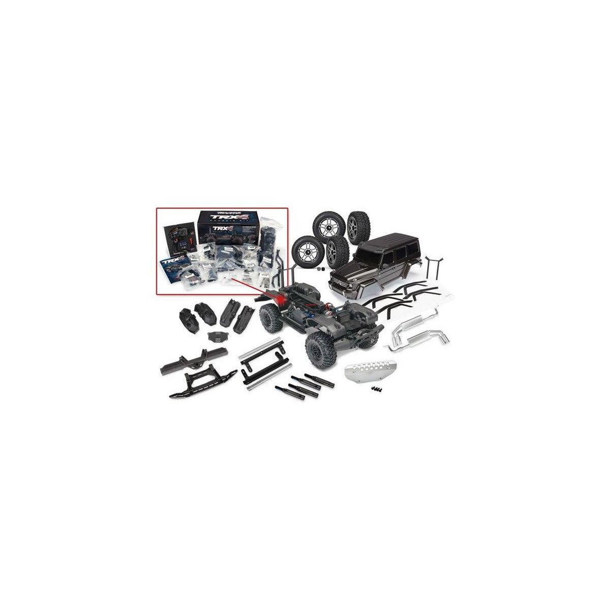 Traxxas TRX82096-4BLK-SET TRX-4 MB G500 schwarz...