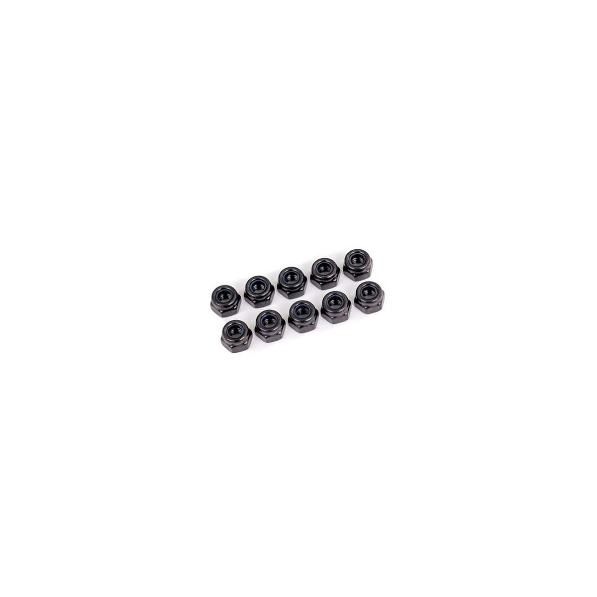 Traxxas TRX1748 Stoppmuttern, 4mm schwarz (10)