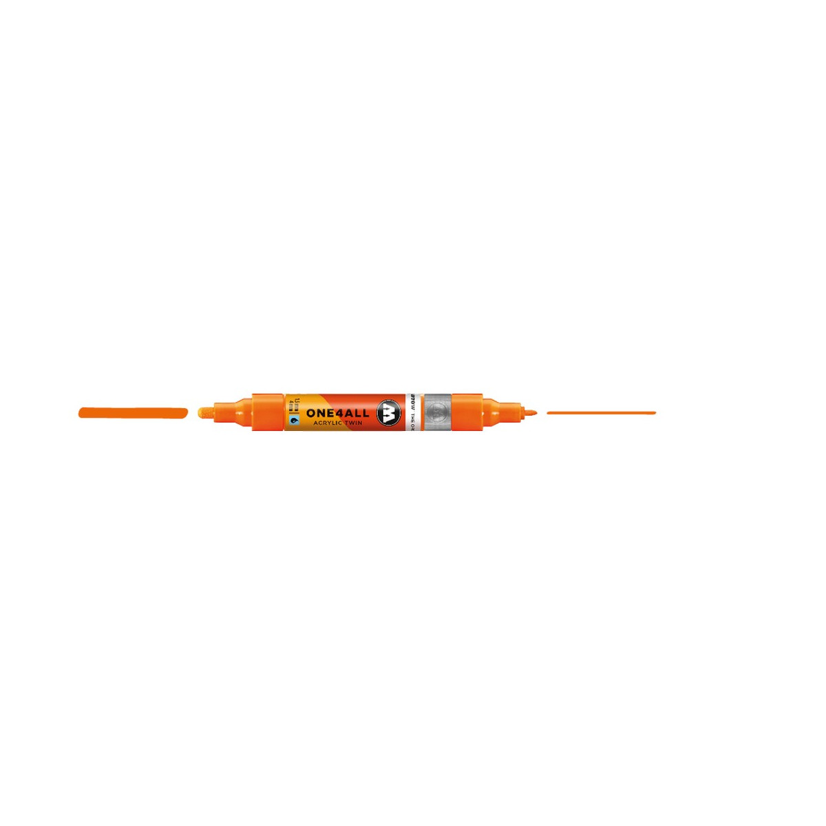 Acrylmarker One4All Twin 1,5mm/4mm #218 neonorange...