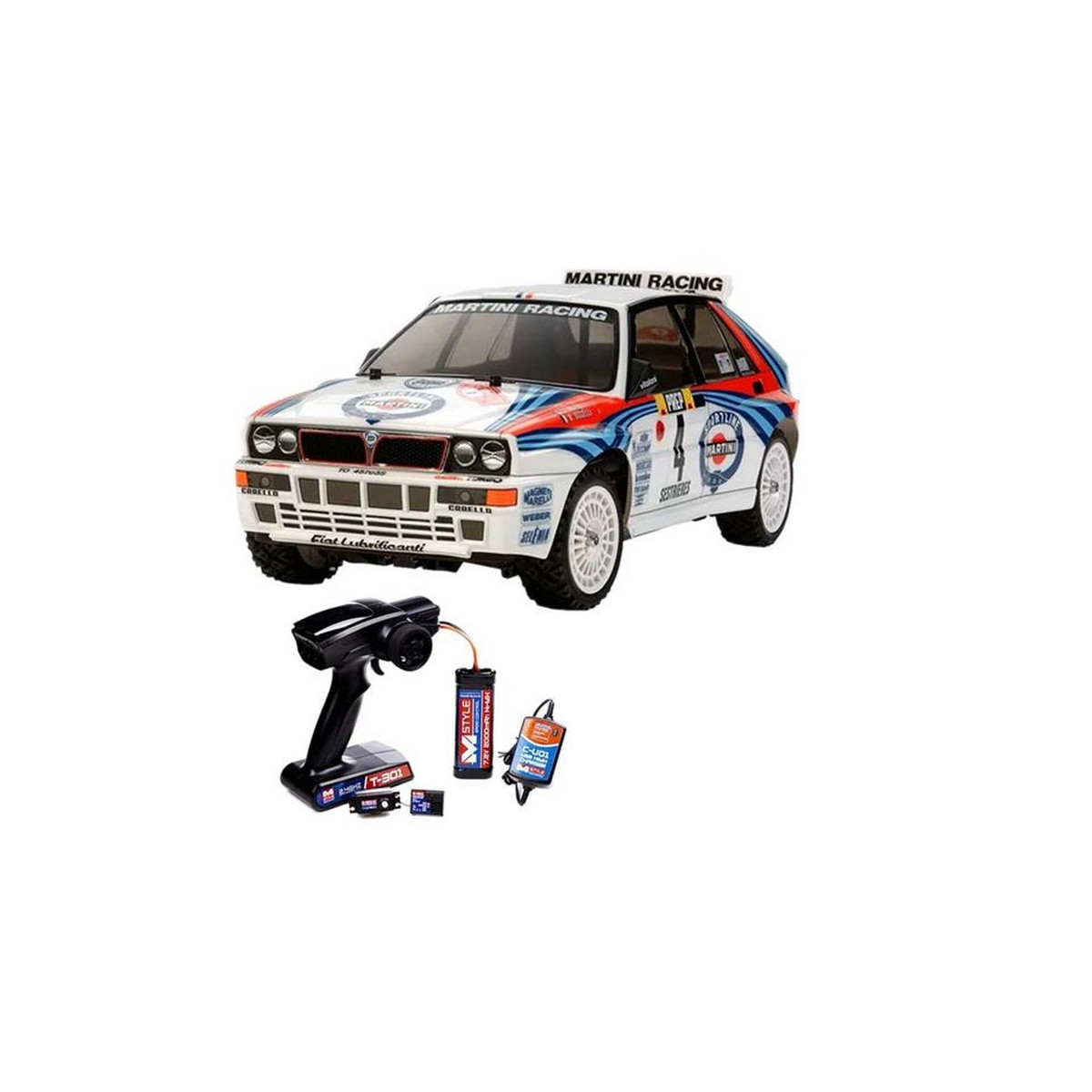 Tamiya 58570 1:10 RC Lancia Delta HF Integrale TT-02...