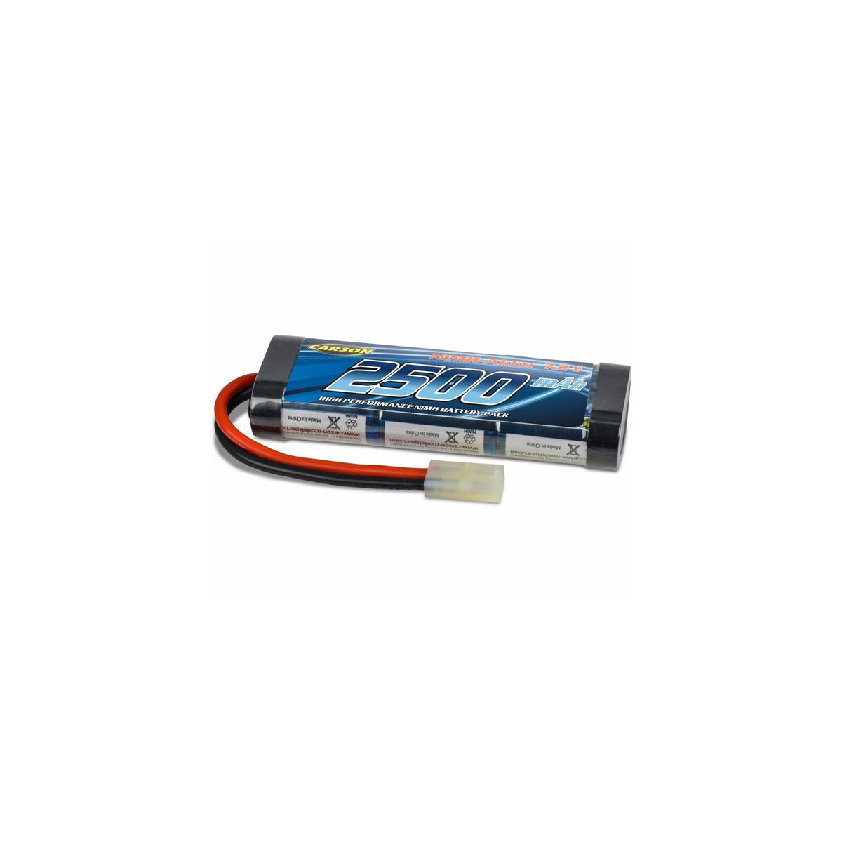 Carson 608212 7,2V / 2500mAh NiMH Race Akku TAM