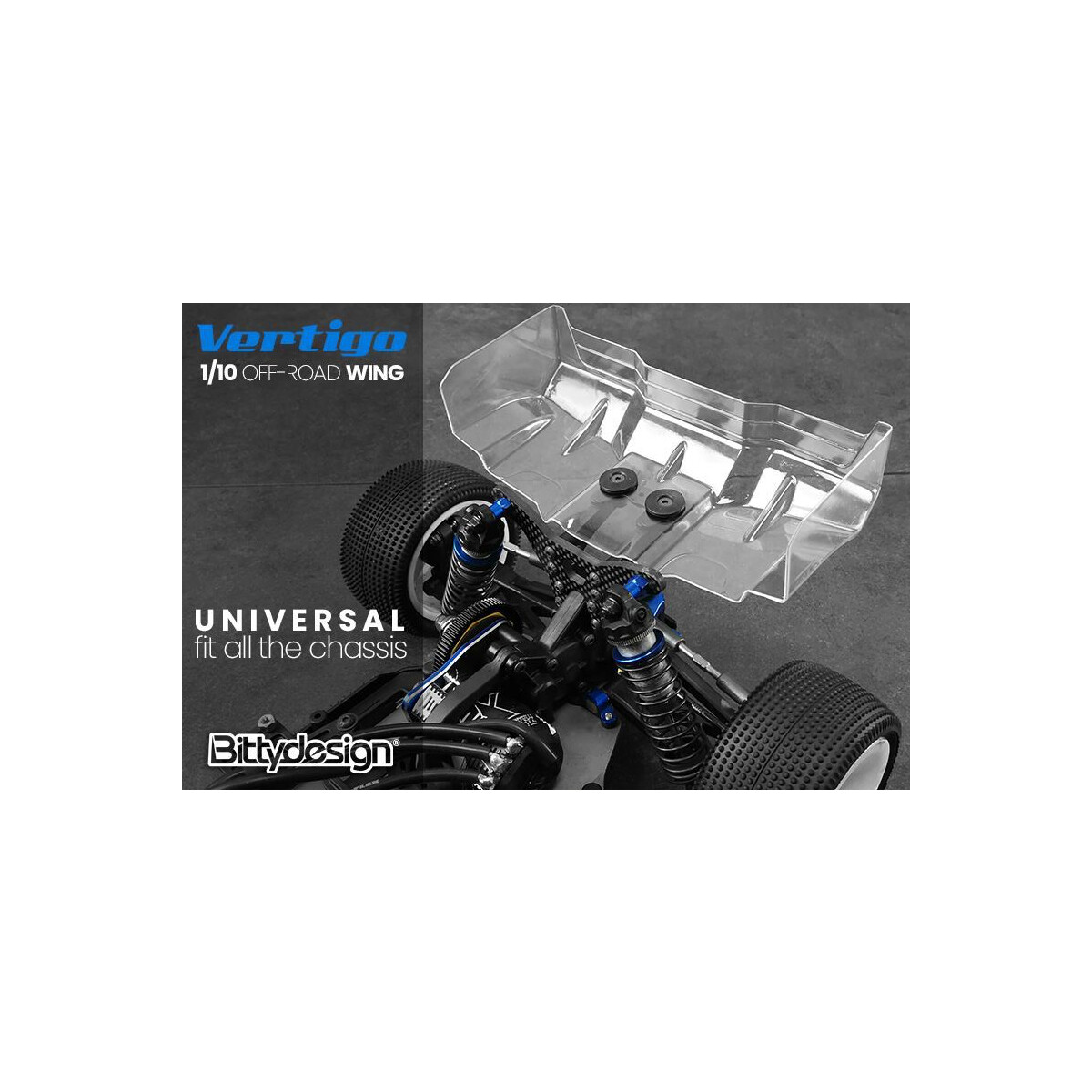 BittyDesign - Vertigo wing 1.5mm for 1/10 Off-Road cars...