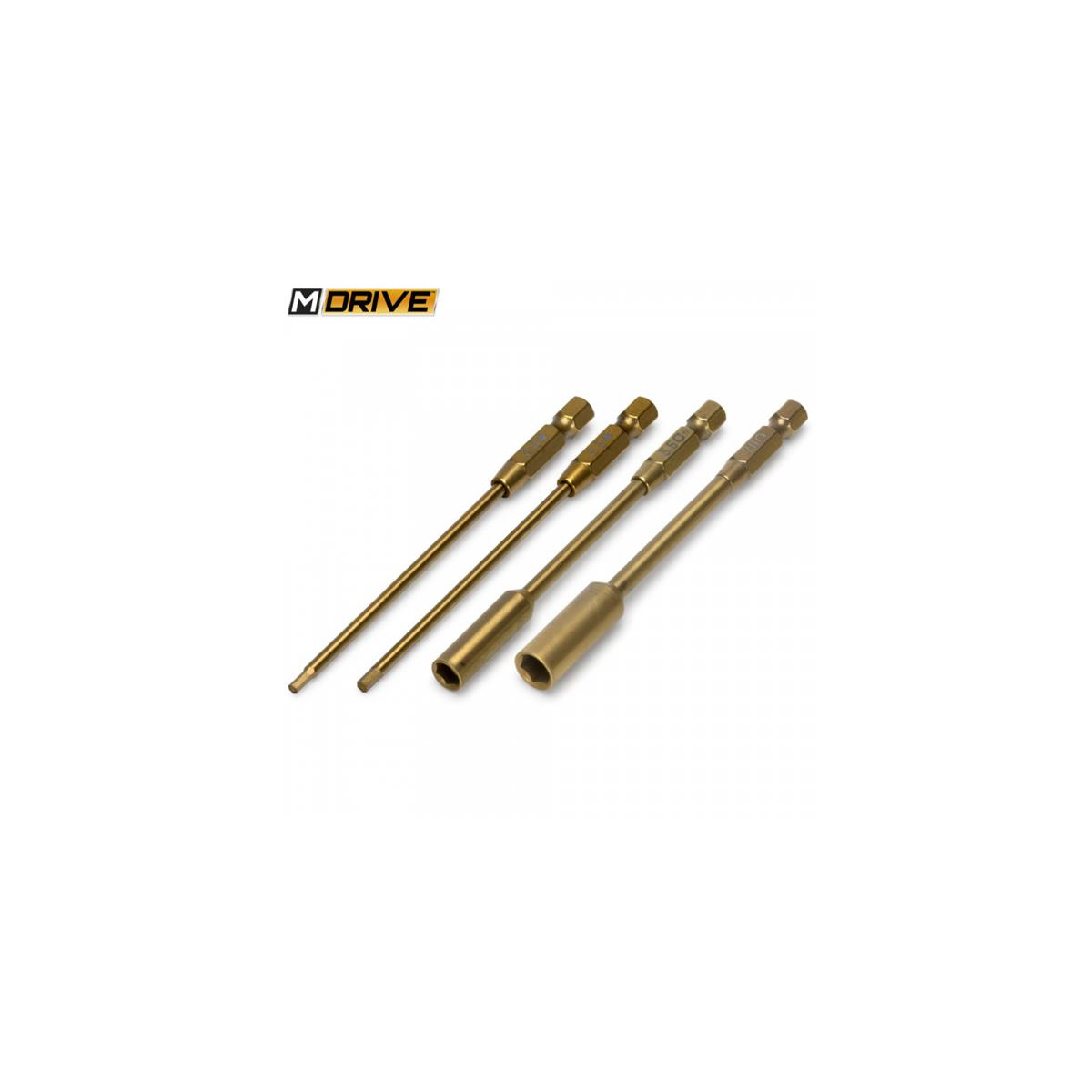 M-DRIVE Power Tool Bits Set 2+2.5 Straight Hex  5.5+7mm...