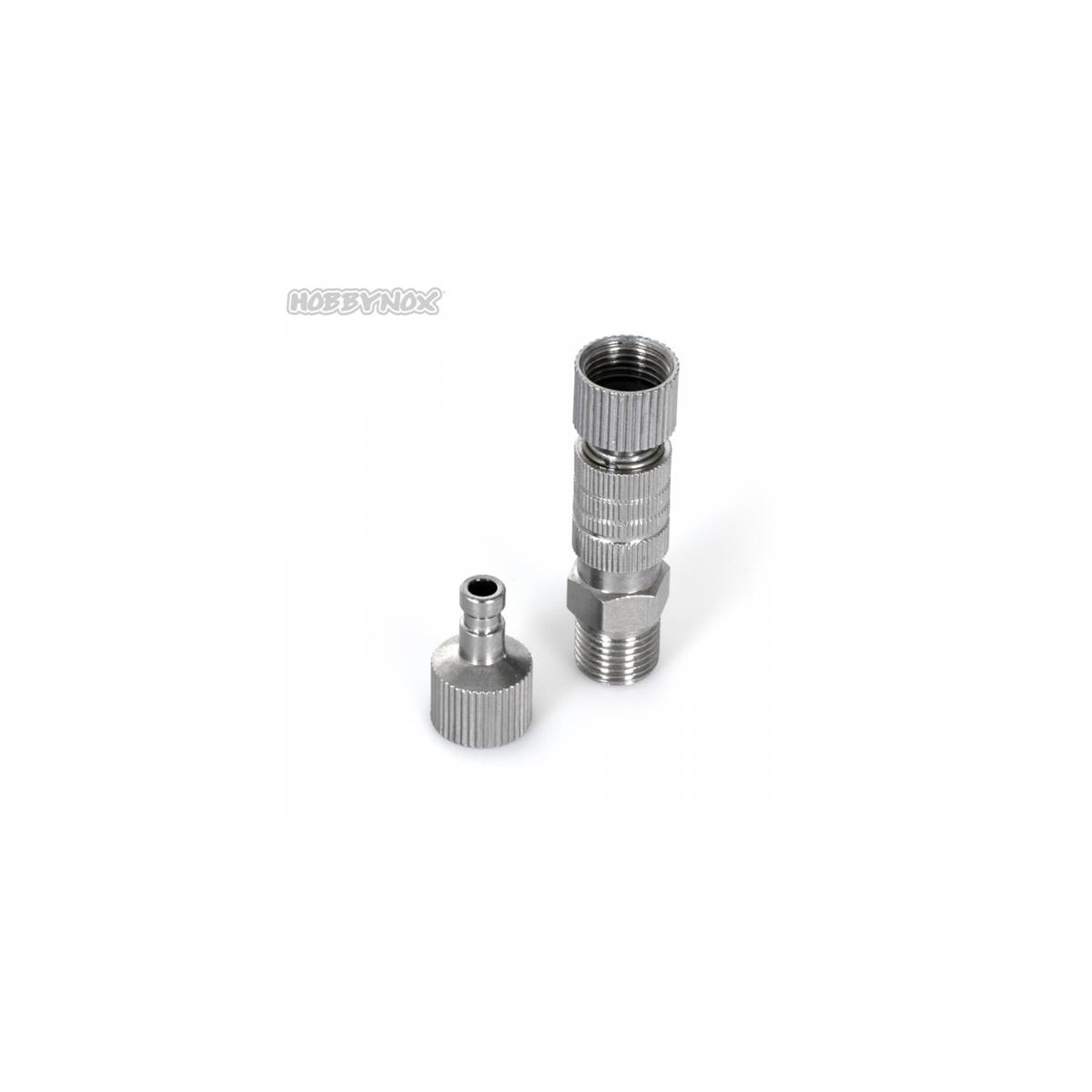 HOBBYNOX Airbrush Quick Coupler G1/8 with two Male Parts...