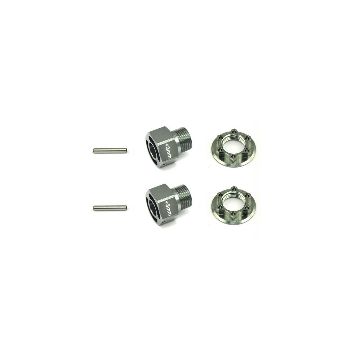 Serpent Wheelhexagon light +3mm /nut/pin (2) SER600494