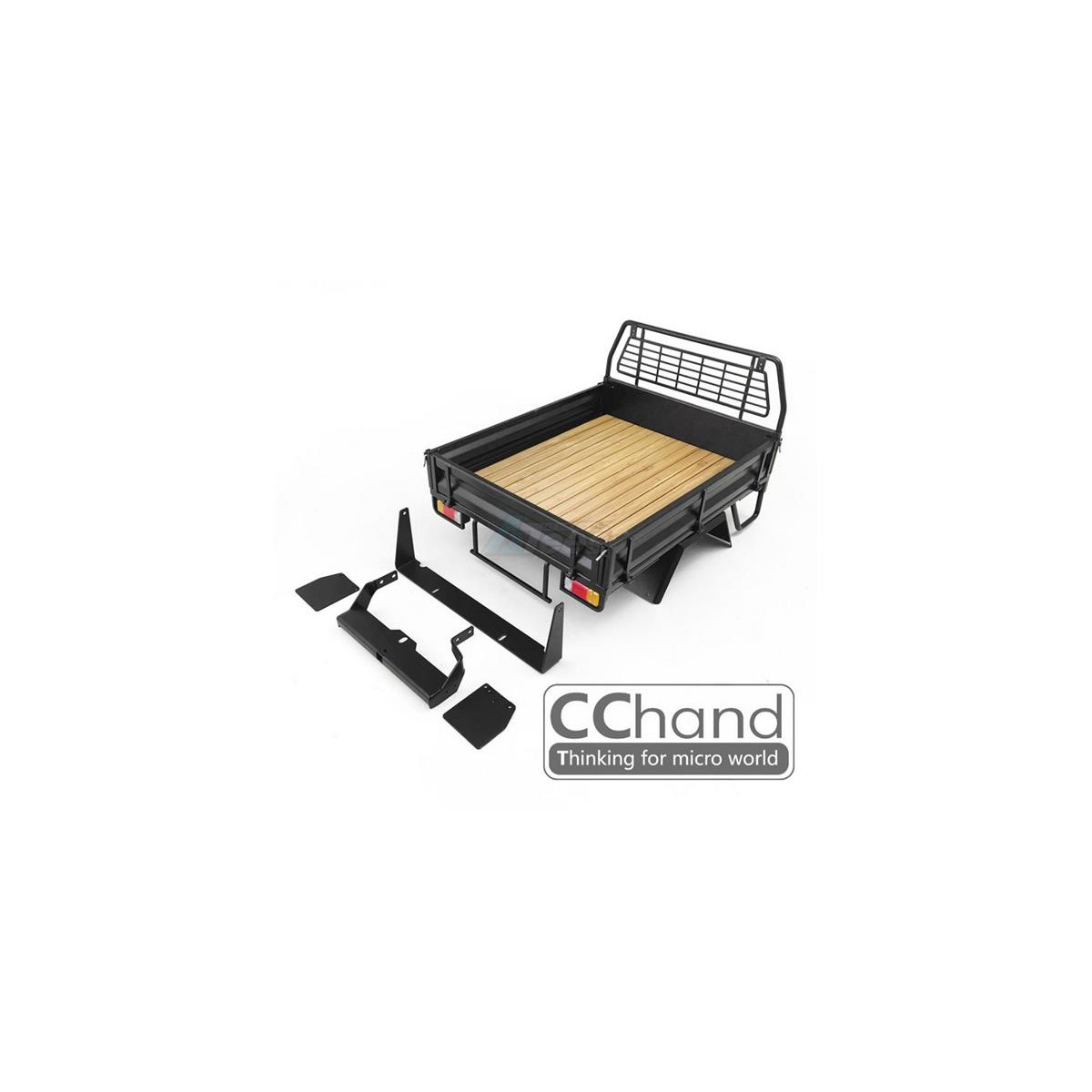 CChand LC70 Kober Rear Bed + Tire Holder + Mud Flap (black)