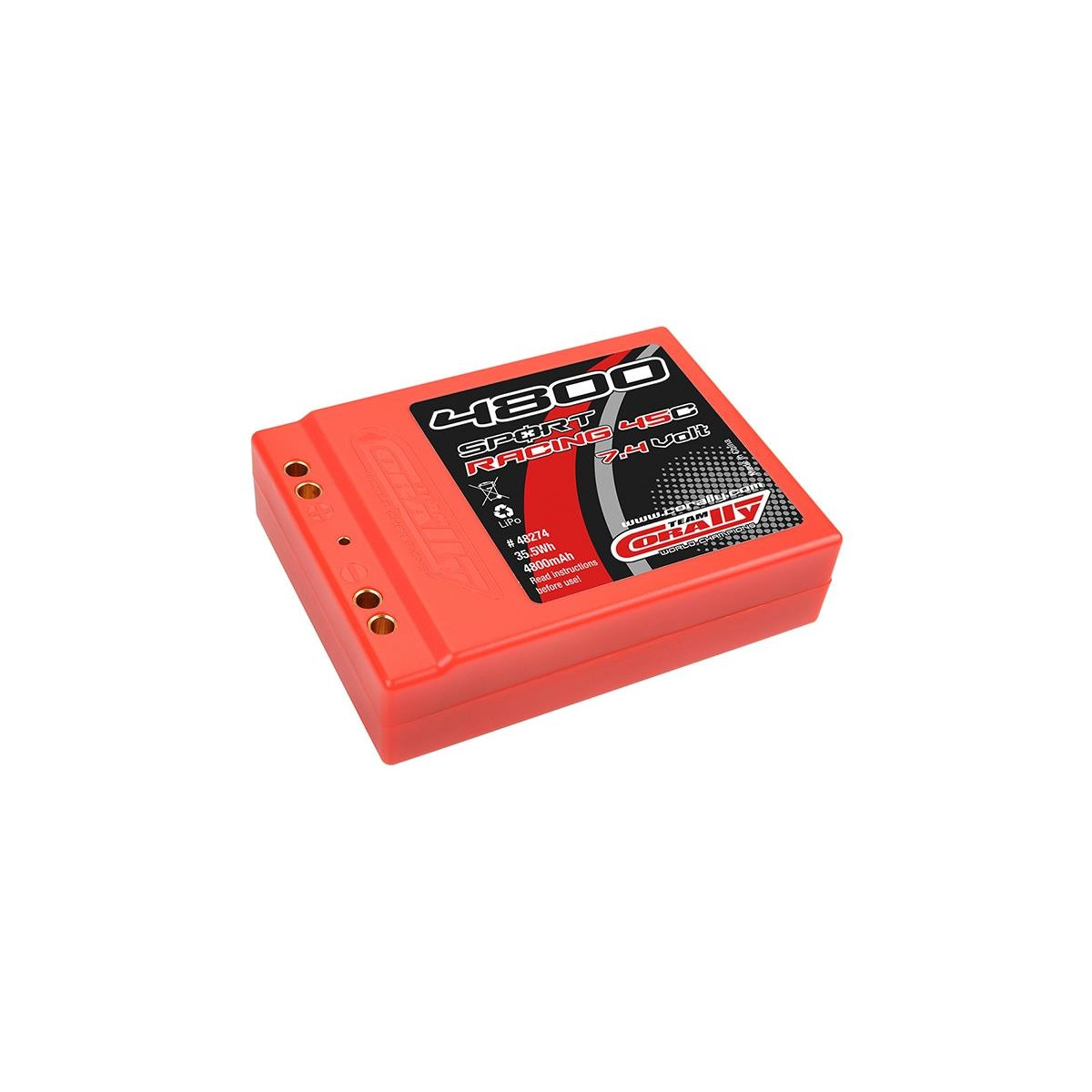 Team Corally - Sport Racing 45C - 4800 mAh - 7,4V 2S -...