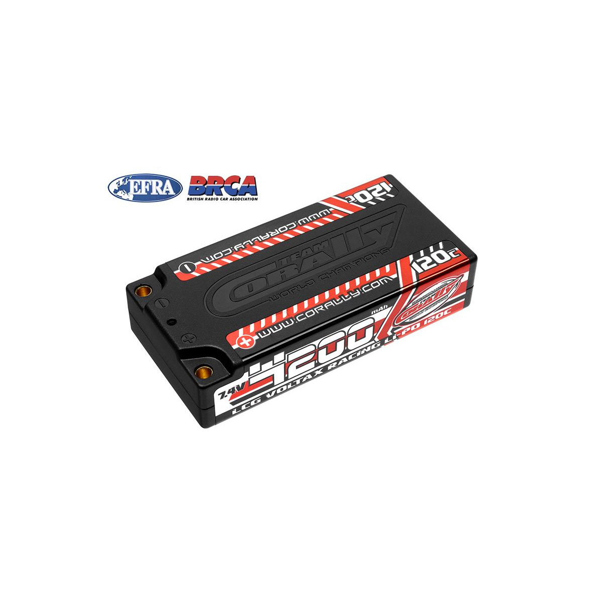 Team Corally - Voltax 120C Lipo -Batterie - 4200mAh - 7,4...