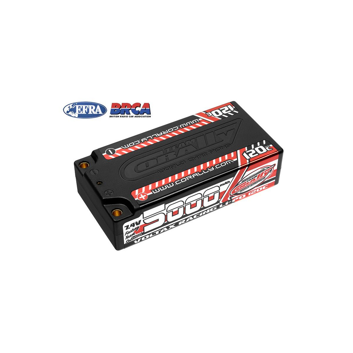 Team Corally - Voltax 120C Lipo -Batterie - 5000mah - 7,4...