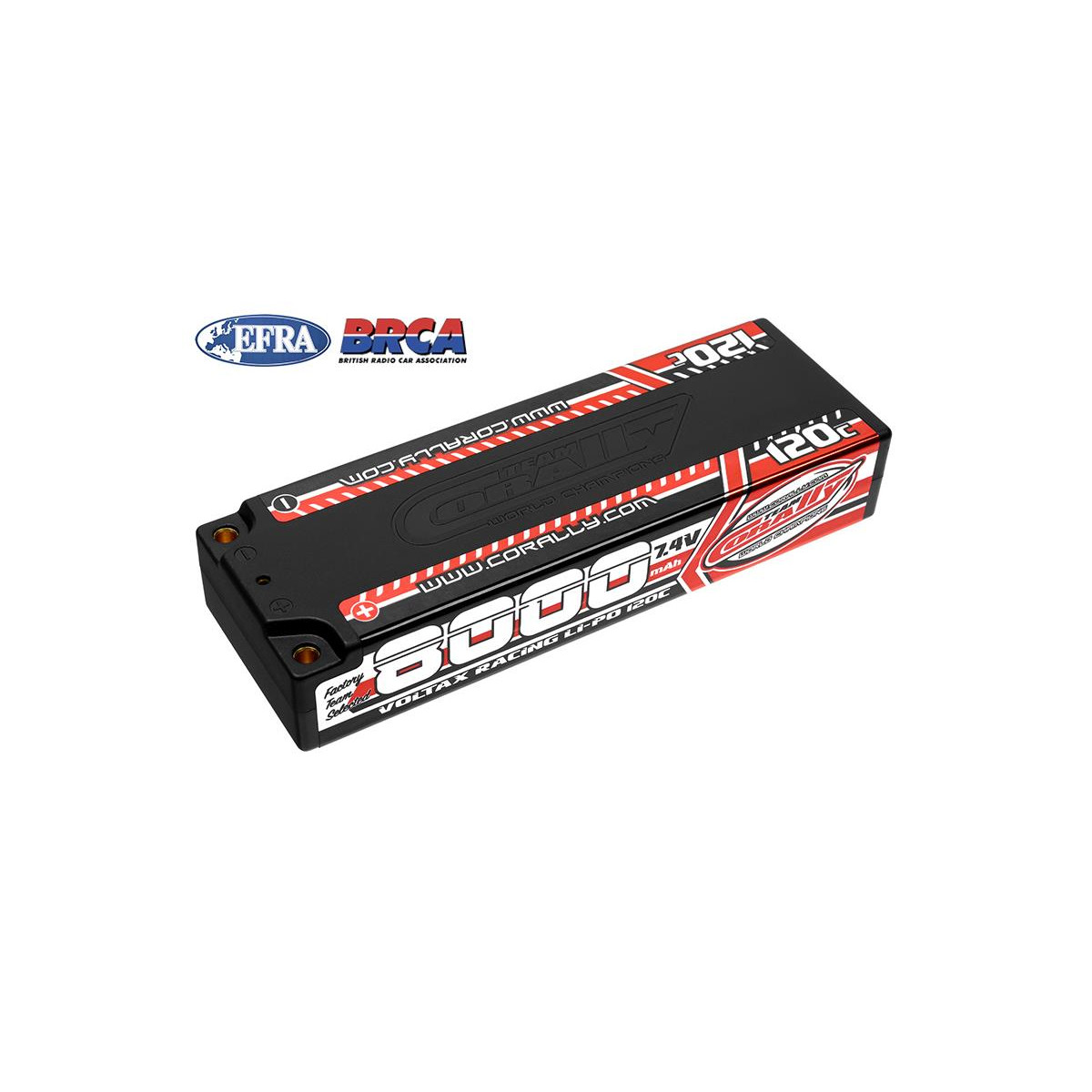 Team Corally - Voltax 120c Lipo -Batterie - 8000mah - 7,4...