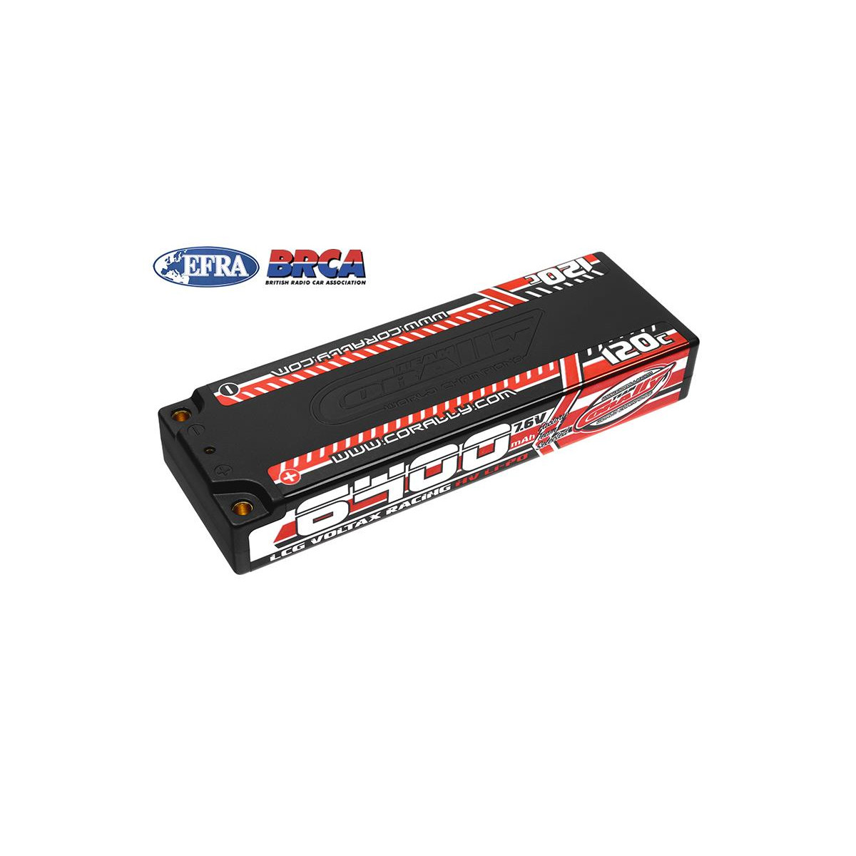 Team Corally - Voltax 120C Lipo HV -Batterie - 6400 mAh -...