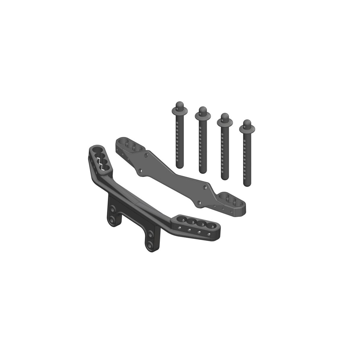 Team Corally - Body Mount Set - Fr/Re - 1 Set C-00250-018