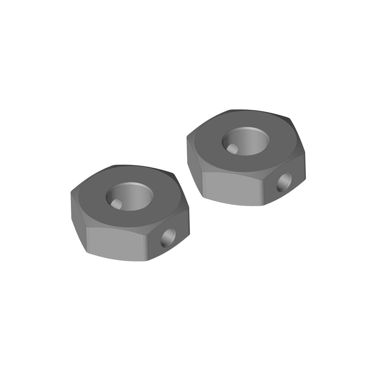 Team Corally - Rad Hex Adapter - Heck - Aluminium - 2 PCs...