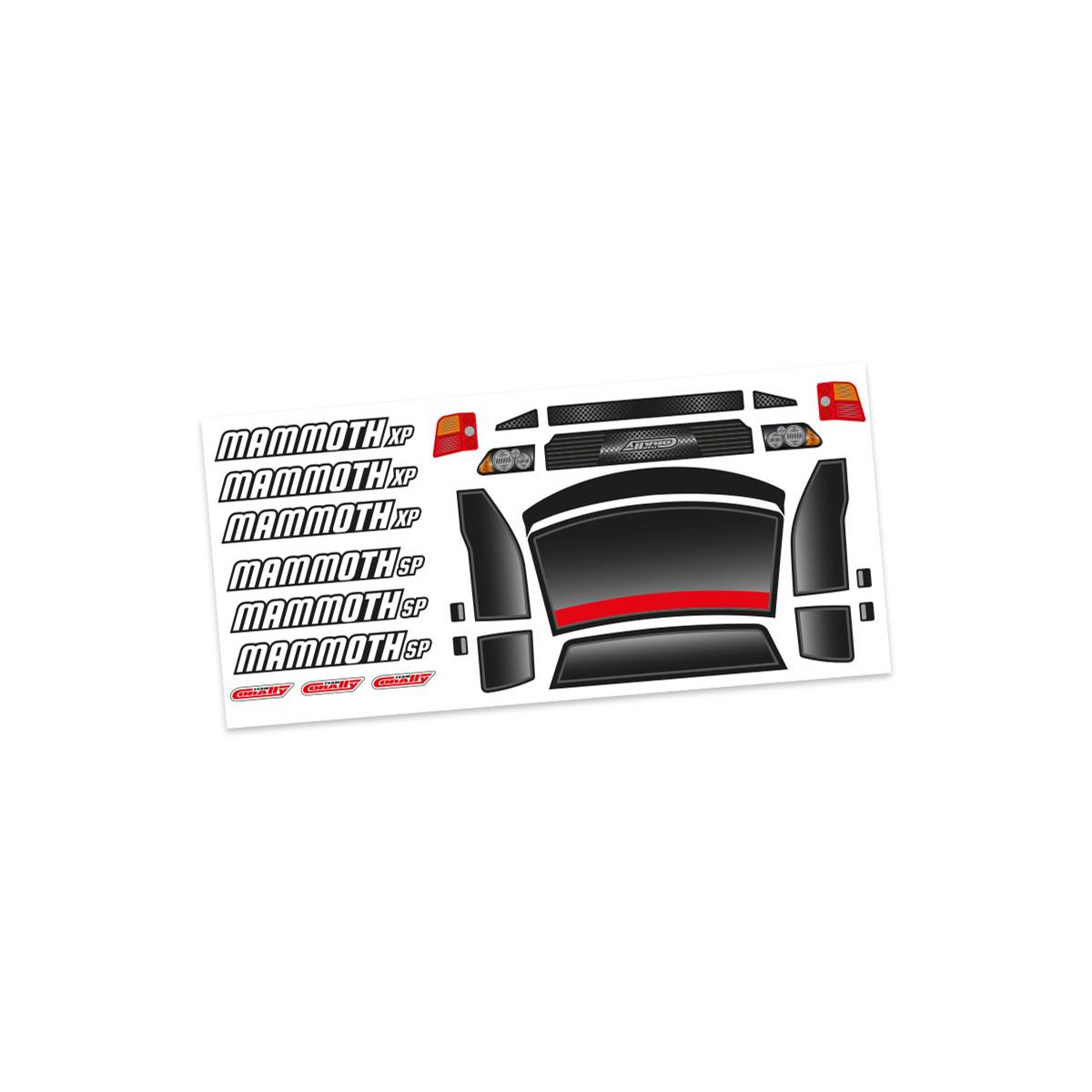 Team Corally - Body Decal Sheet - Mammoth SP/XP - 1 PC...