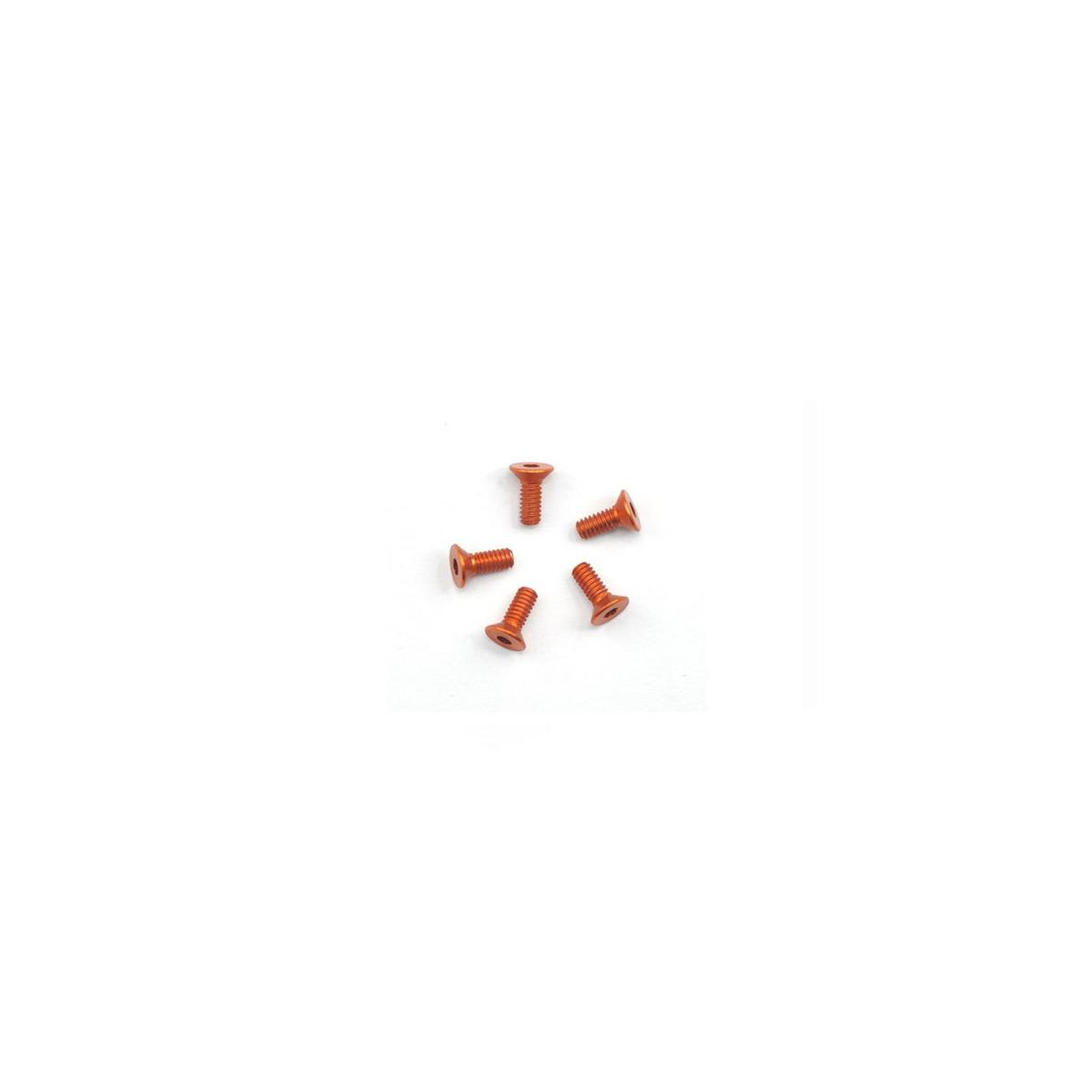 Arrowmax Alu Screw All Countersunk M2.2x6 Orange (7075)...