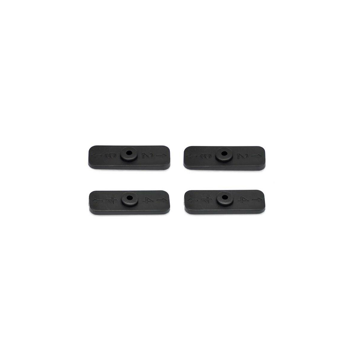 Serpent | Wing mount plates (2+2) SRX8 SER600771