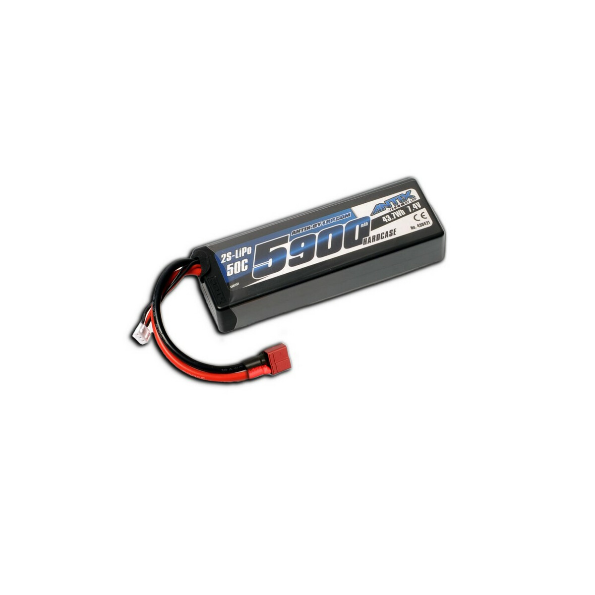 ANTIX by LRP 5900 - 7.4V - 50C LiPo Car Hardcase - T-Plug...