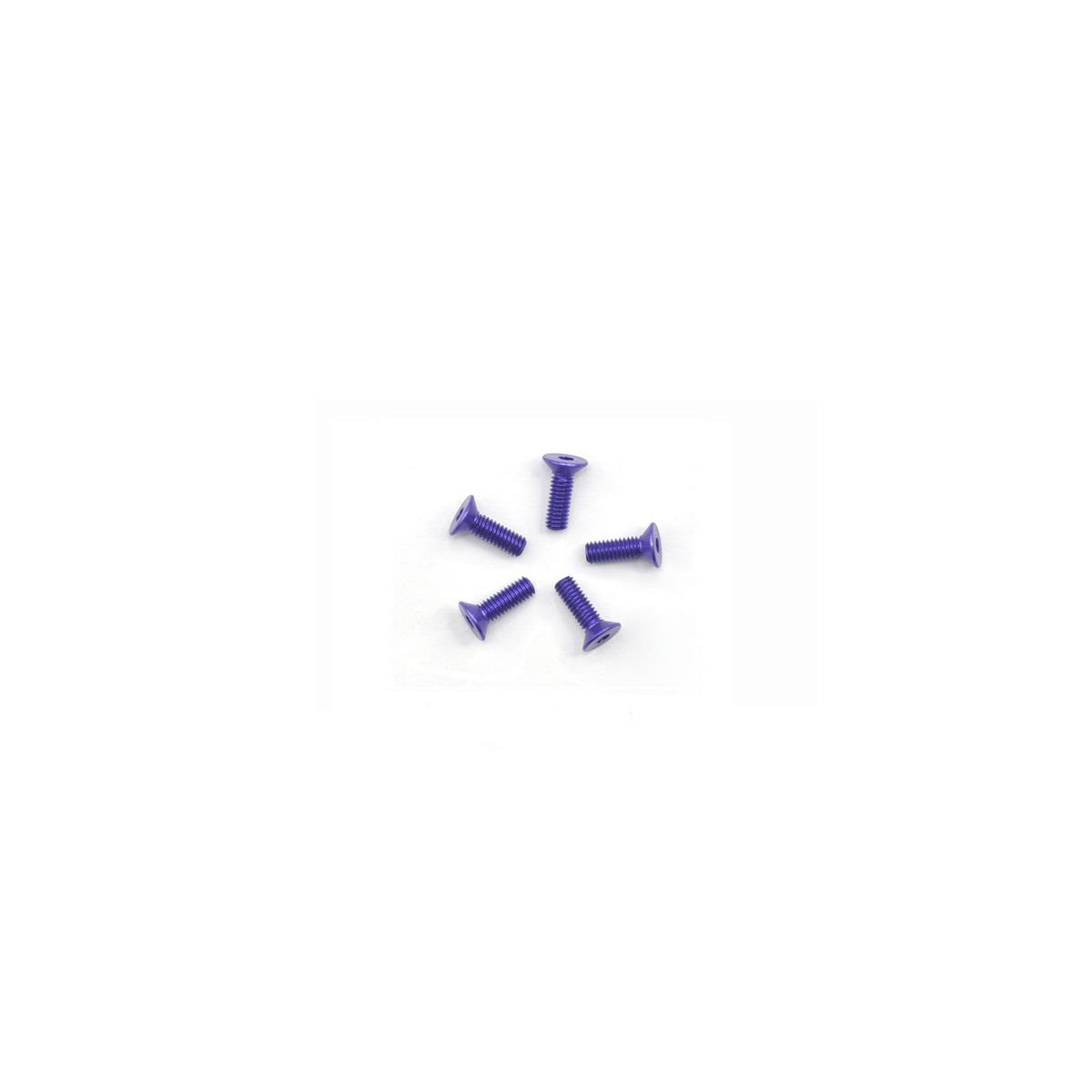 Arrowmax Alu Screw All Countersunk M2.5x8 Purple (7075)...