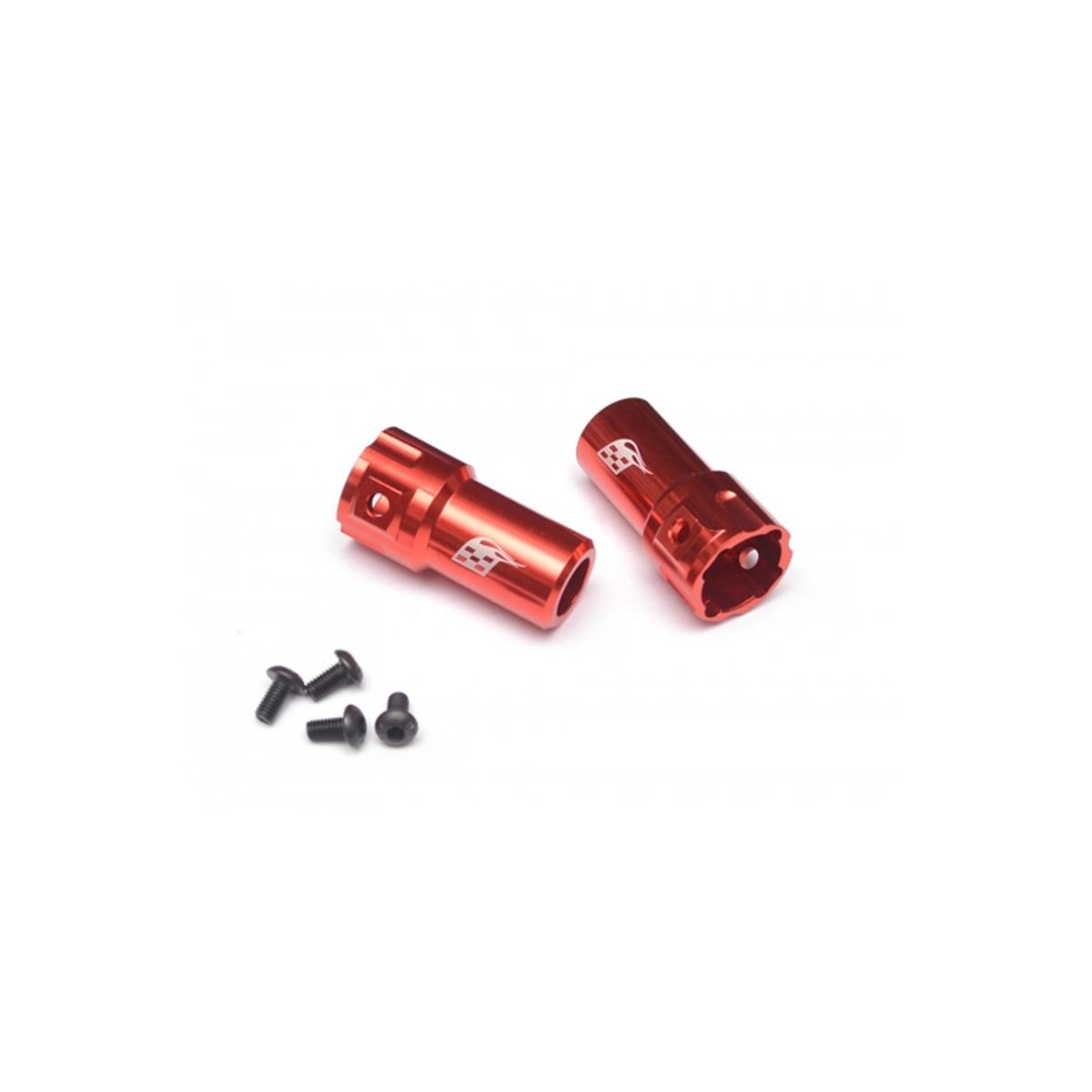 Boom Racing Aluminum Rear Axle Lock-out - 2Pcs Red for...