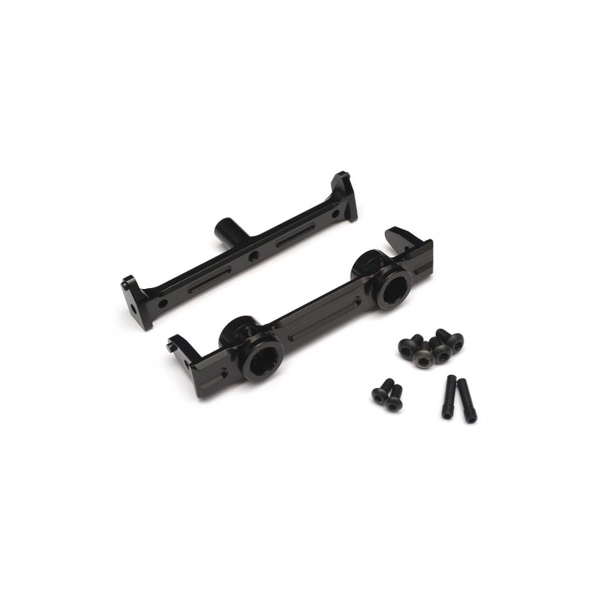 Boom Racing Aluminum Front Bumper Mount - 1 Pc Black...