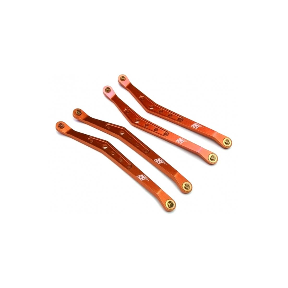 Boom Racing Aluminum Upper Linkage (4)   Orange for Axial...