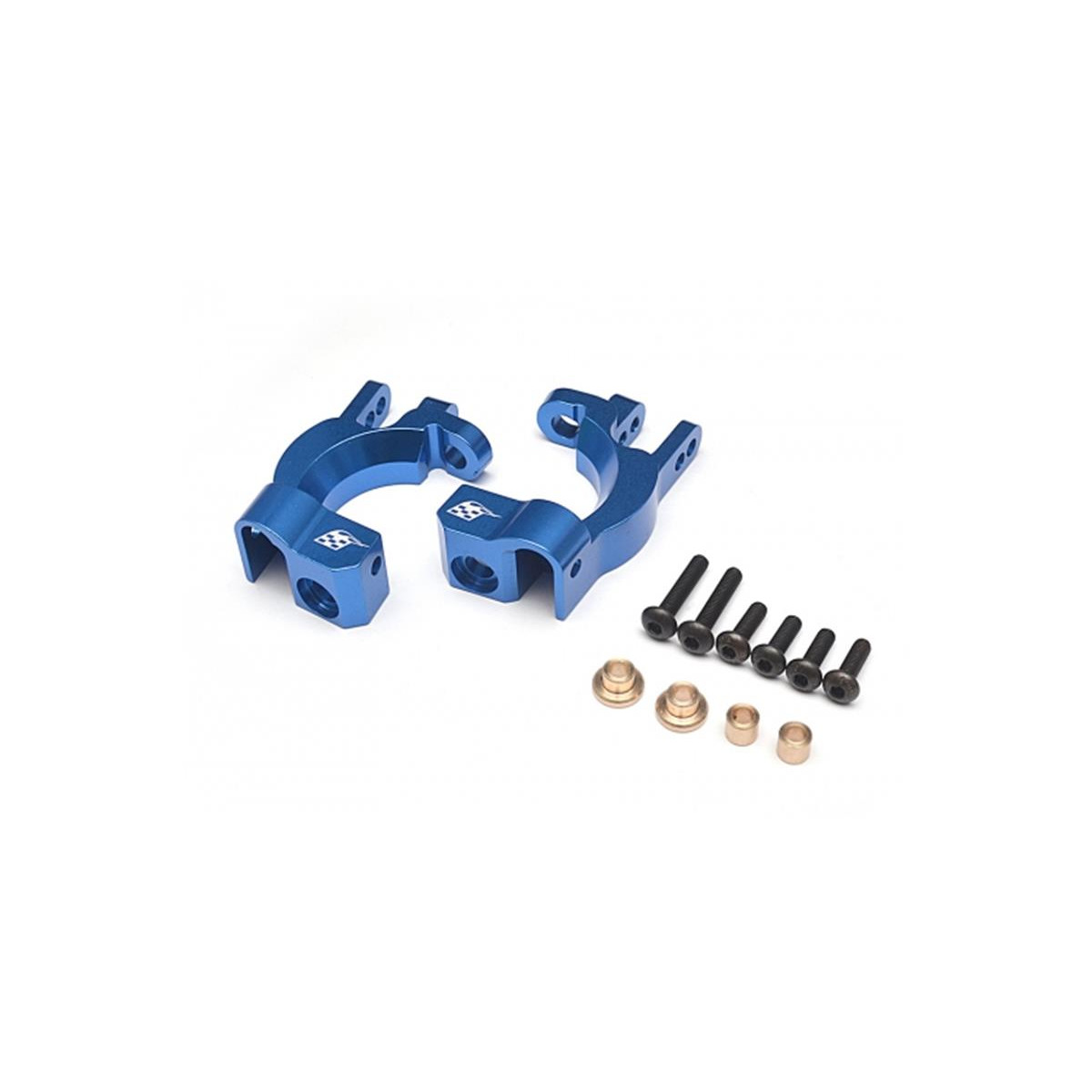 Boom Racing Aluminum Front C-hub - 1 Pair Blue for...