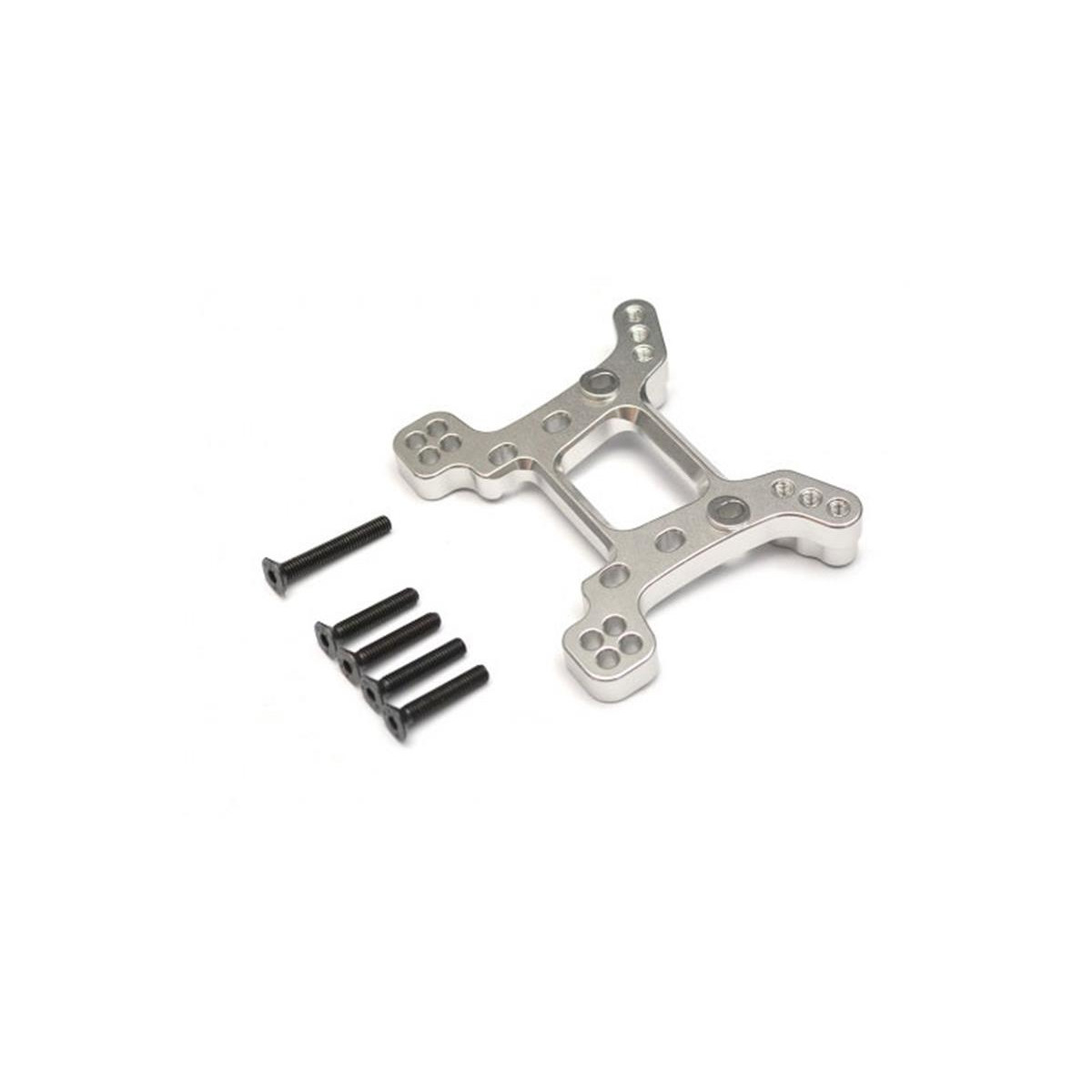 Boom Racing Aluminum Shock Tower- 1 Set Silver for Axial...