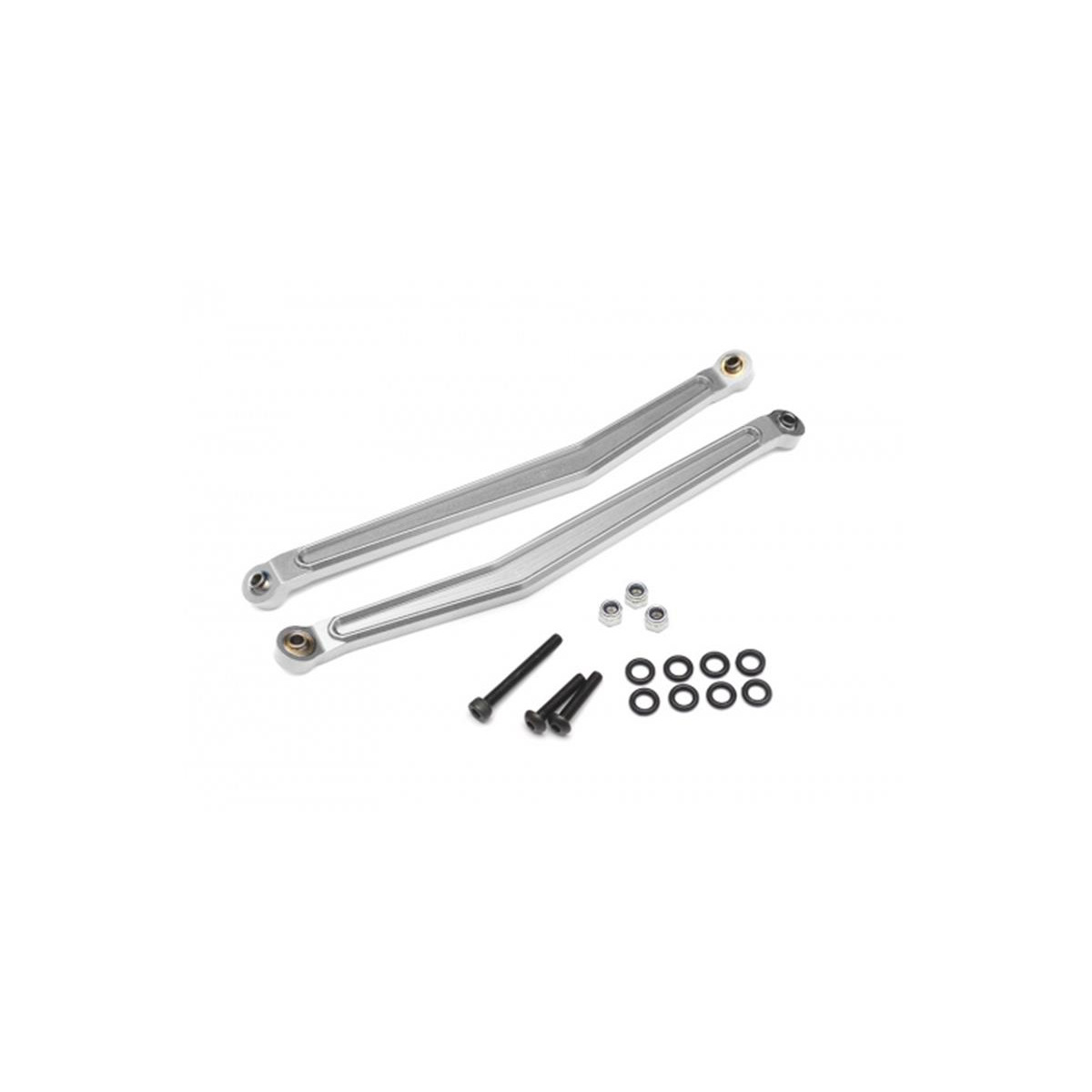 Boom Racing Aluminum Rear Upper Links - 1 Pair Silver for...