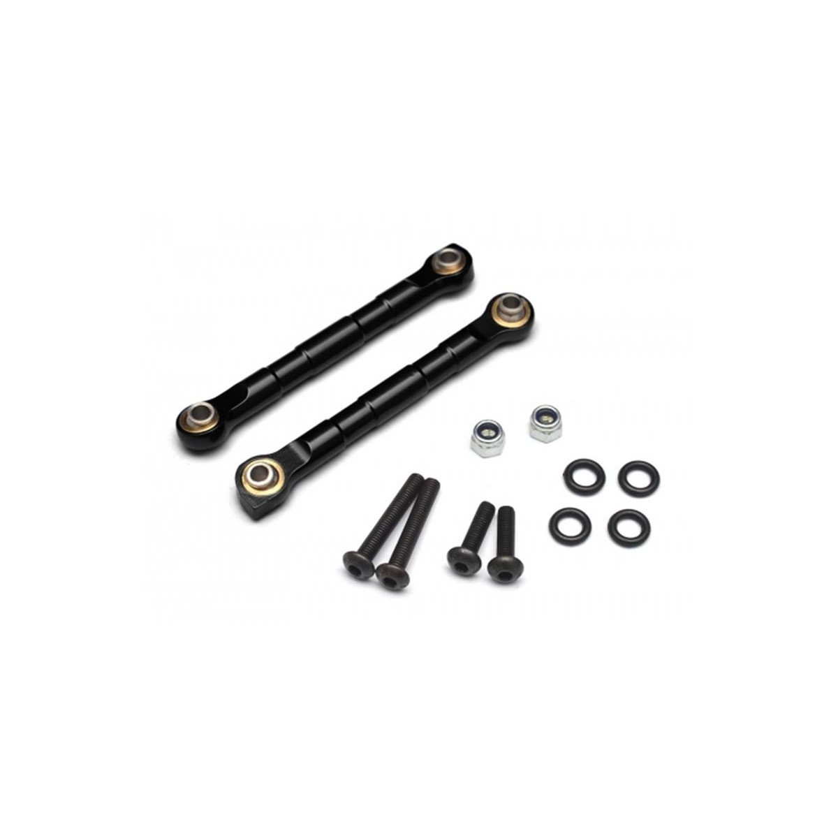 Boom Racing Aluminum Anti-Sway Bar Links - 1 Pair Black...