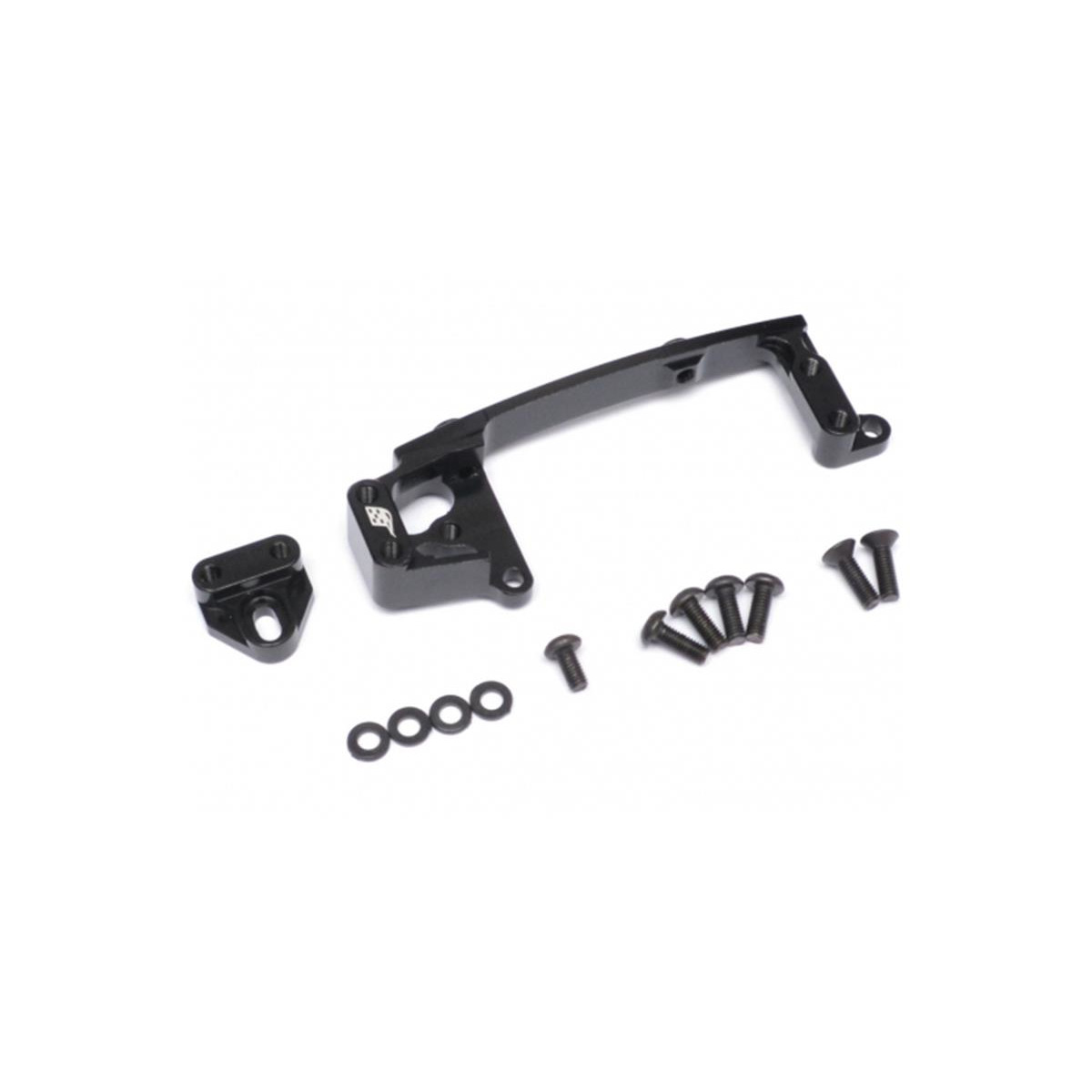 Boom Racing Aluminum Servo Mounts Black for Axial SCX10...