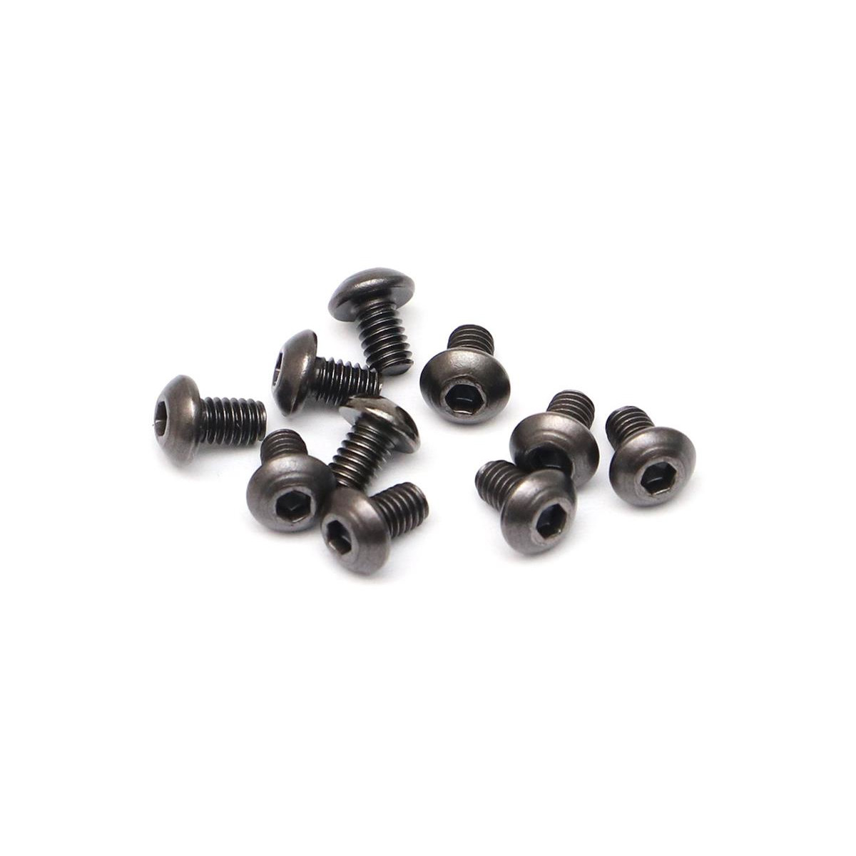 Boom Racing M2.5x4mm Round Head 12.9 Grade Nickel Plated...