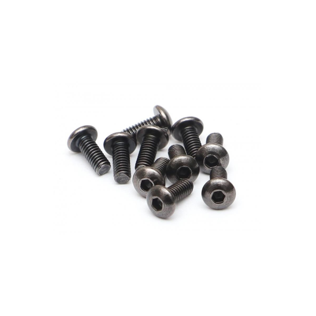 Boom Racing M2.5x6mm Round Head 12.9 Grade Nickel Plated...