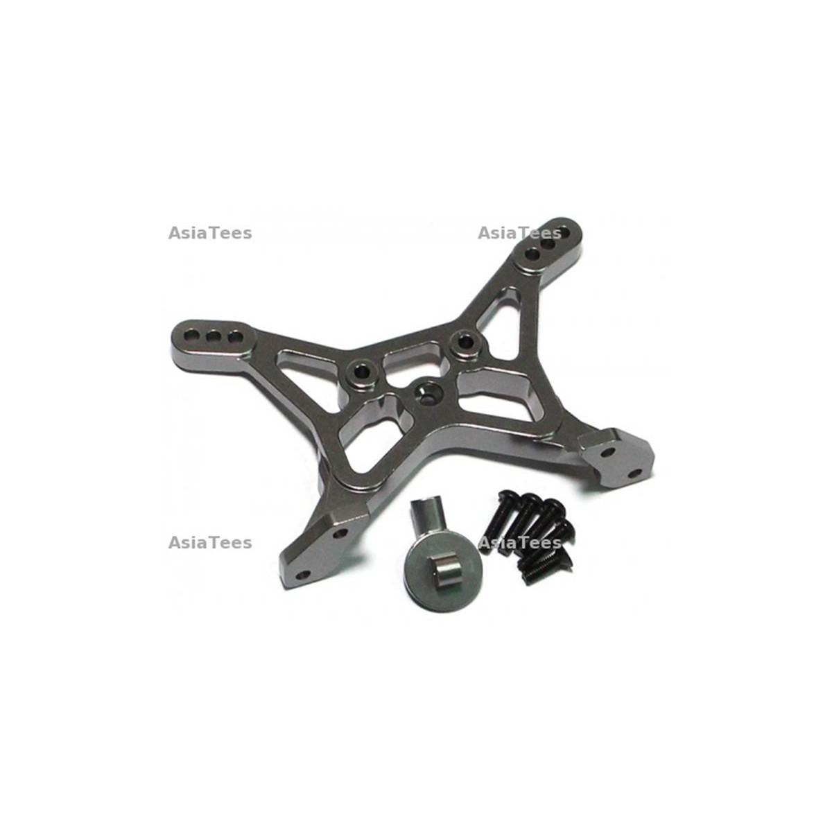 Boom Racing Aluminum Rear Shock Tower Gun Metal for Team...