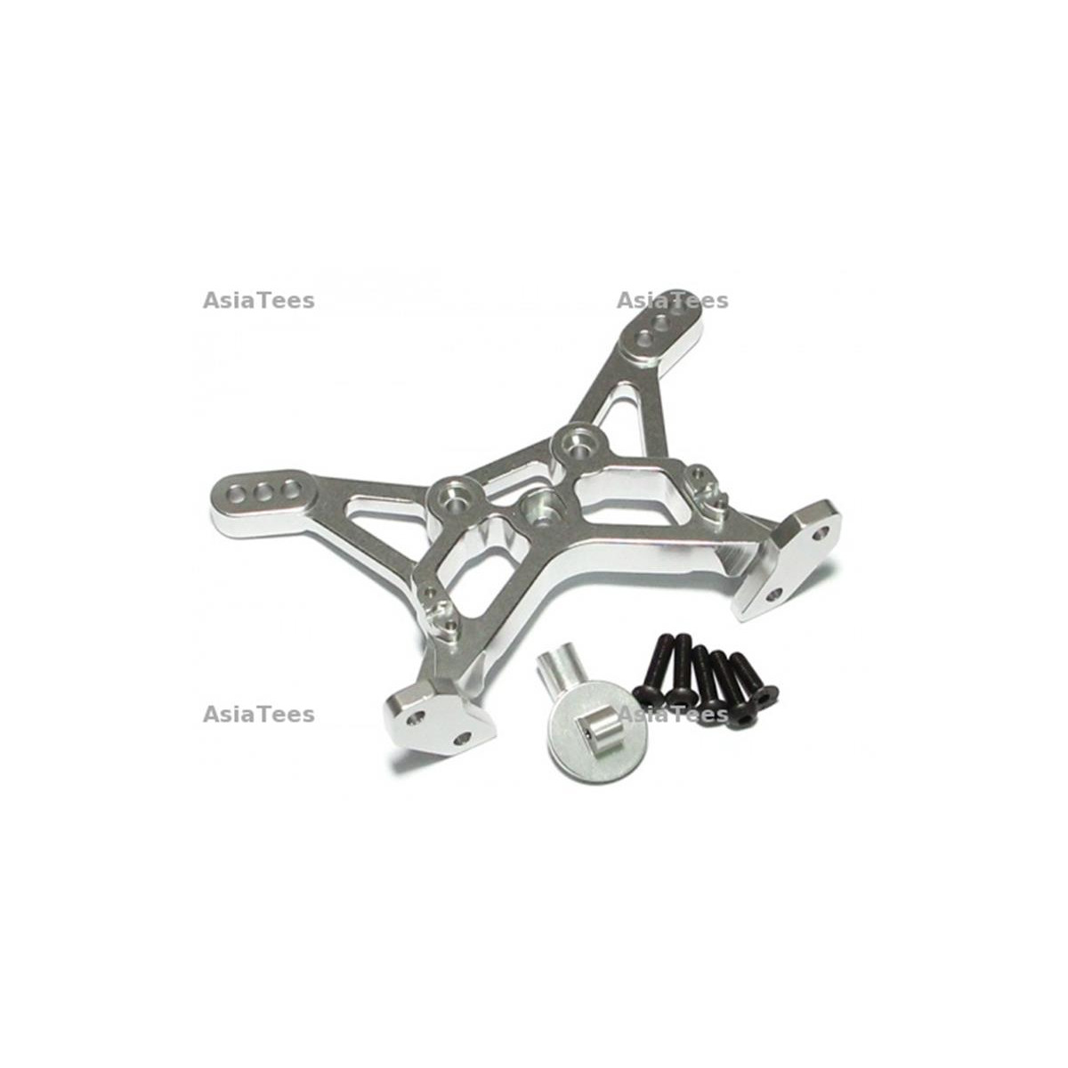 Boom Racing Aluminum Rear Shock Tower Silver for Team...