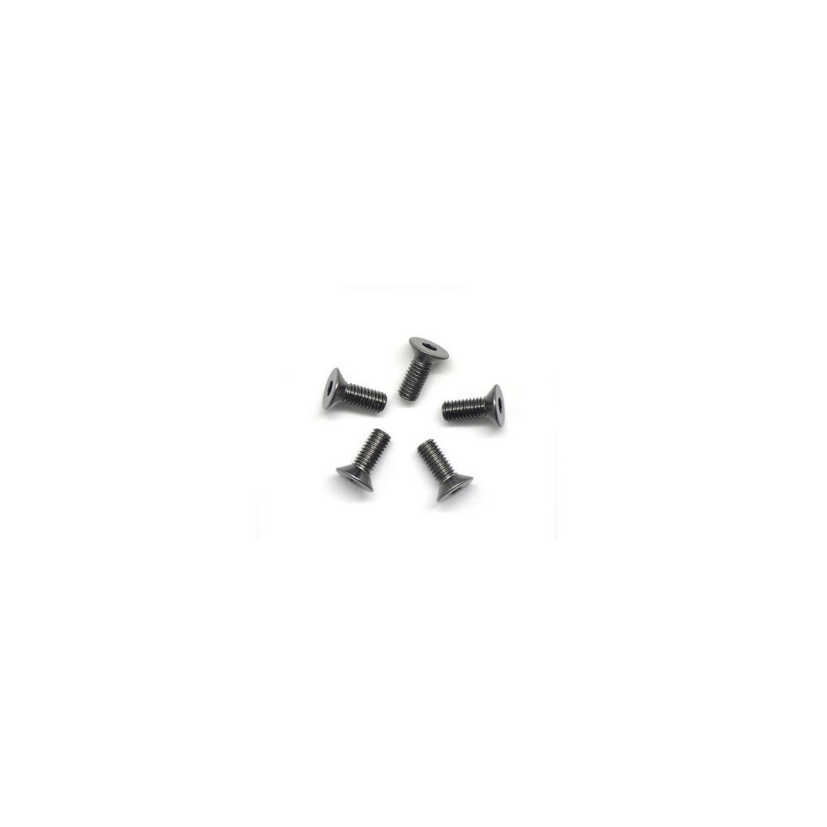 Arrowmax Alu Screw all Countersunk M3X8 Gray (7075) (5)...