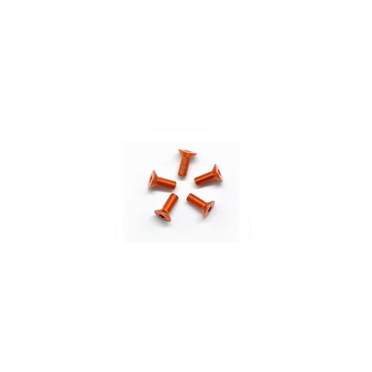 Arrowmax Alu Screw All Countersunk M3X8 Orange (7075) (5)...