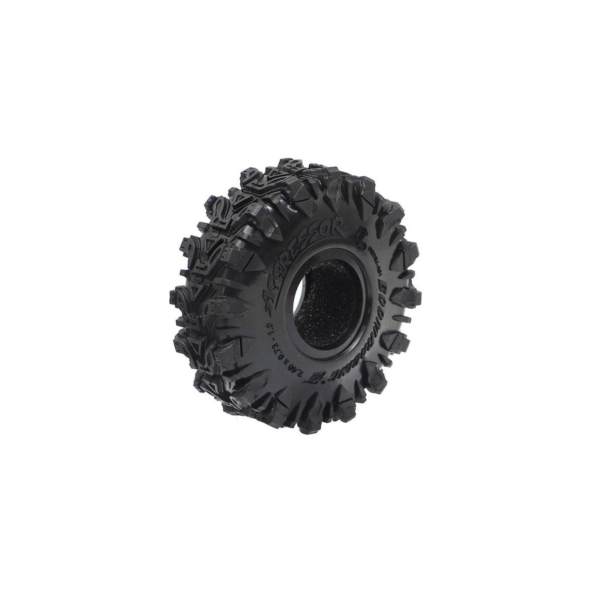 Boom Racing 1.0" Aggressor Scale RC Tire GEKKO Black...