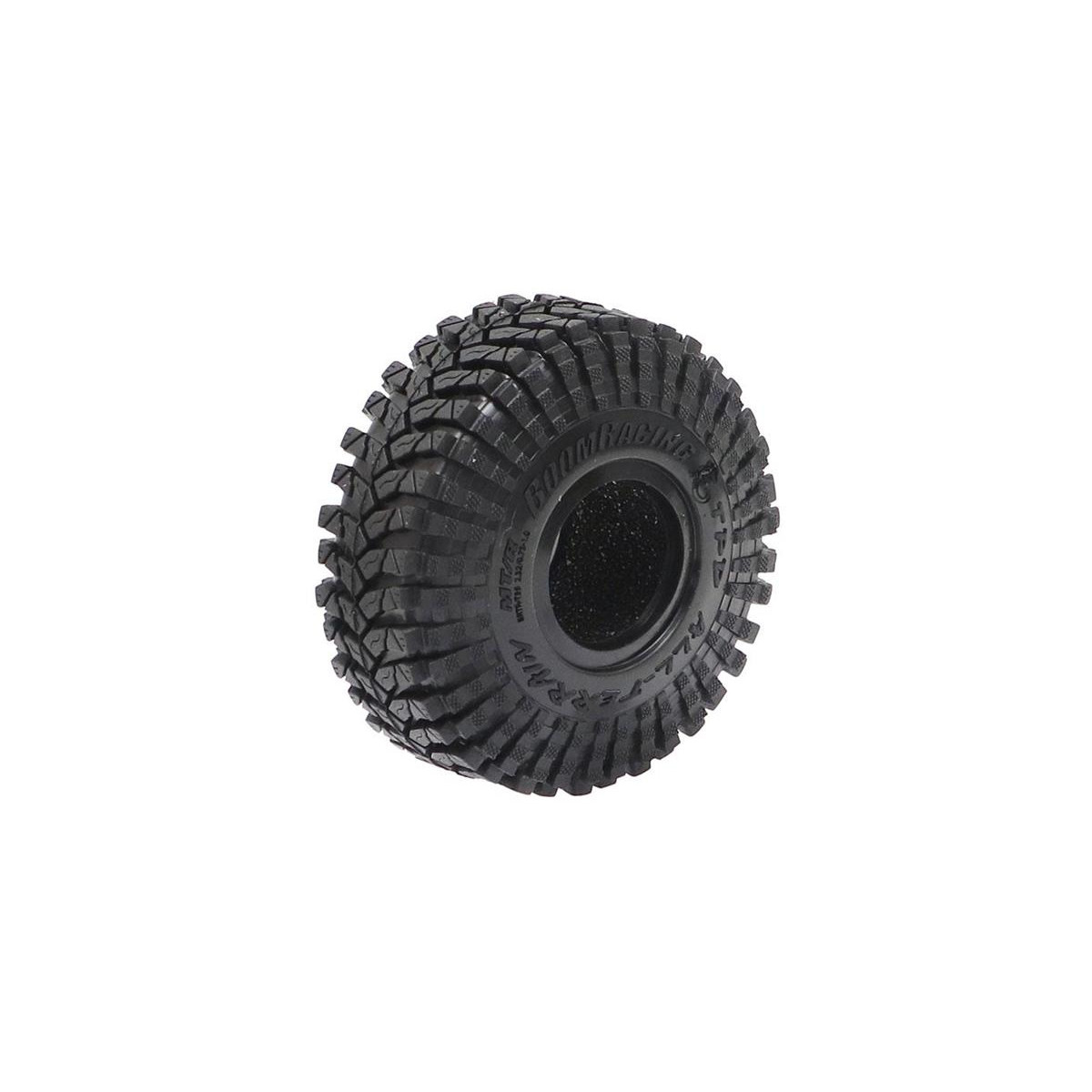 Boom Racing 1.0" TPD All-Terrain RC Tire GEKKO Black...