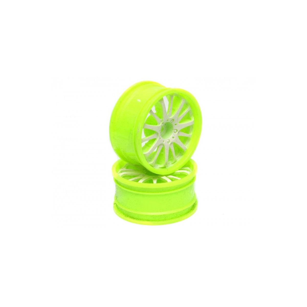 Boom Racing 14-spoke Green Outer Ring Wheel Set (2pcs)...