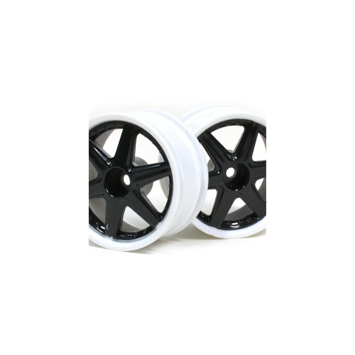 Boom Racing 6-Spoke White Outer Ring Wheel Set (2Pcs) For...