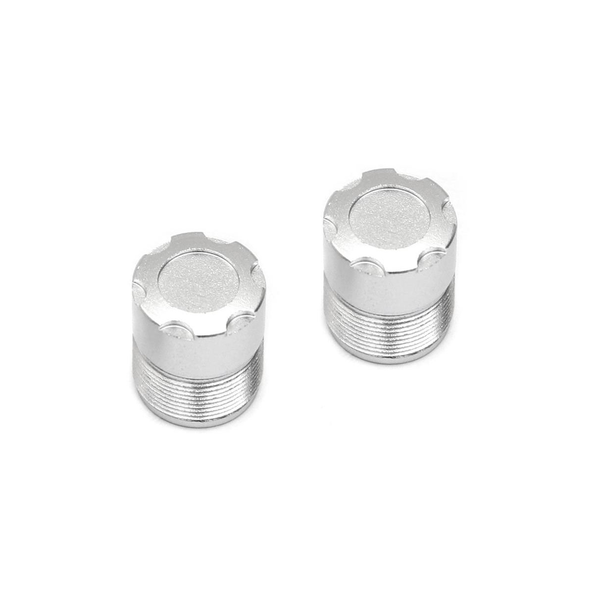 Boom Racing S100 Scale Center Wheel Hub Cap (2) Silver...