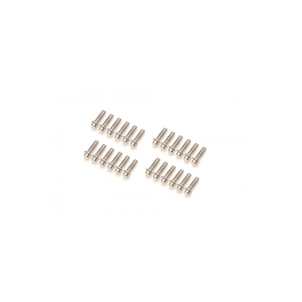 Boom Racing M1.6x5mm Scale Hex Bolt Screws (24) Silver...